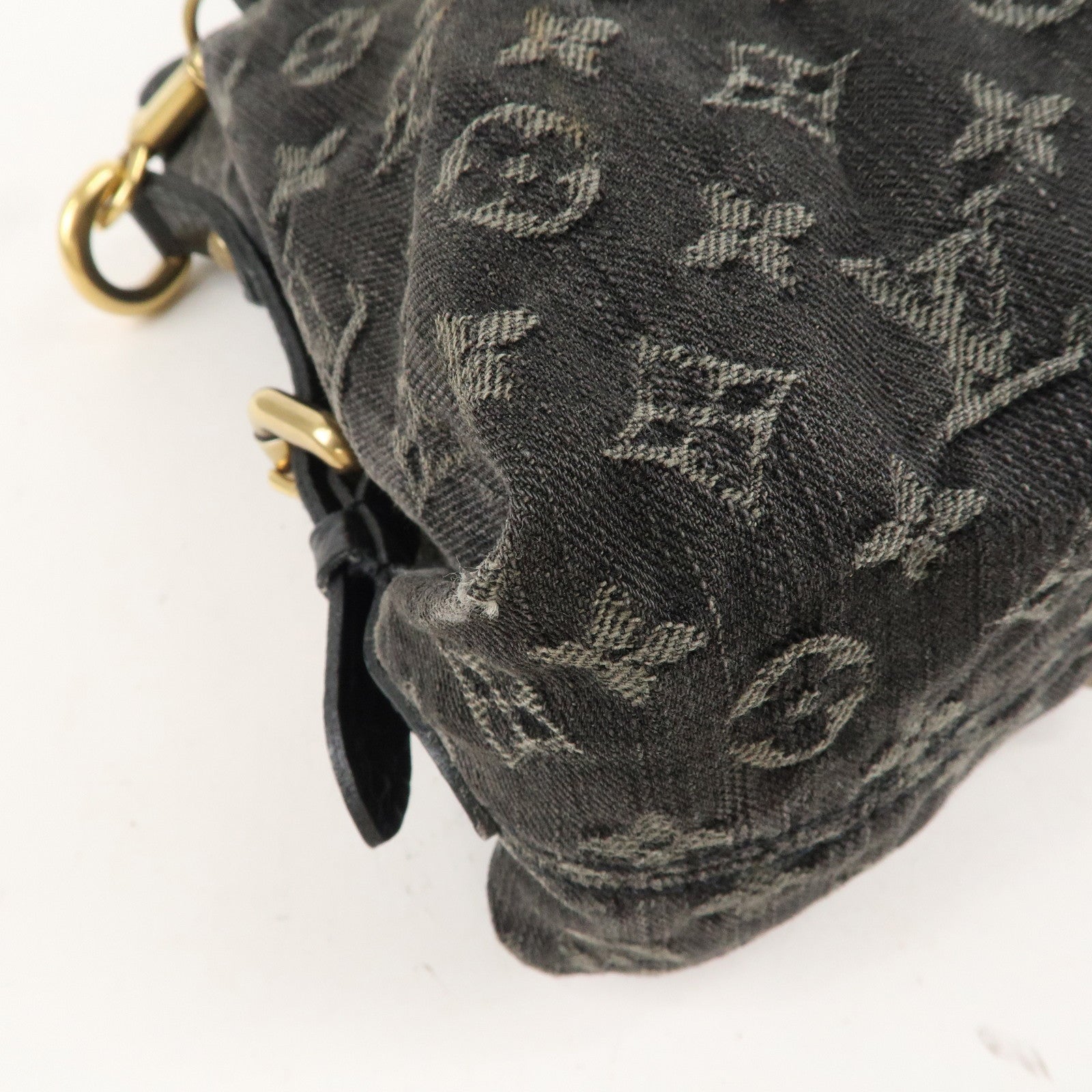 Louis Vuitton Monogram Denim Neo Cabby MM 2Way Bag Noir M95351