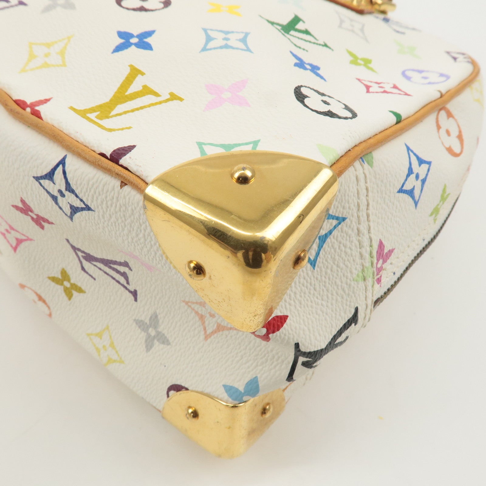 Louis Vuitton Monogram Multi Color Trouville Hand Bag Blanc M92663