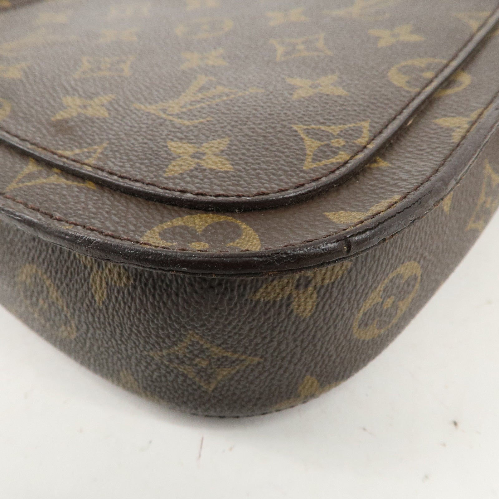 Louis Vuitton Monogram Saint Cloud MM Shoulder Bag Brown M51243