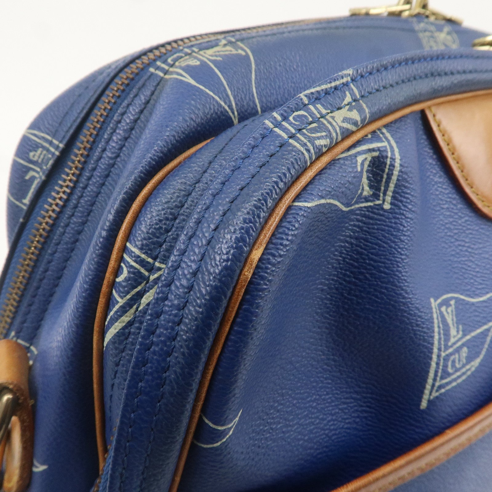 Louis Vuitton Sac Cowes LV Cup Monogram Shoulder Bag Blue M80008