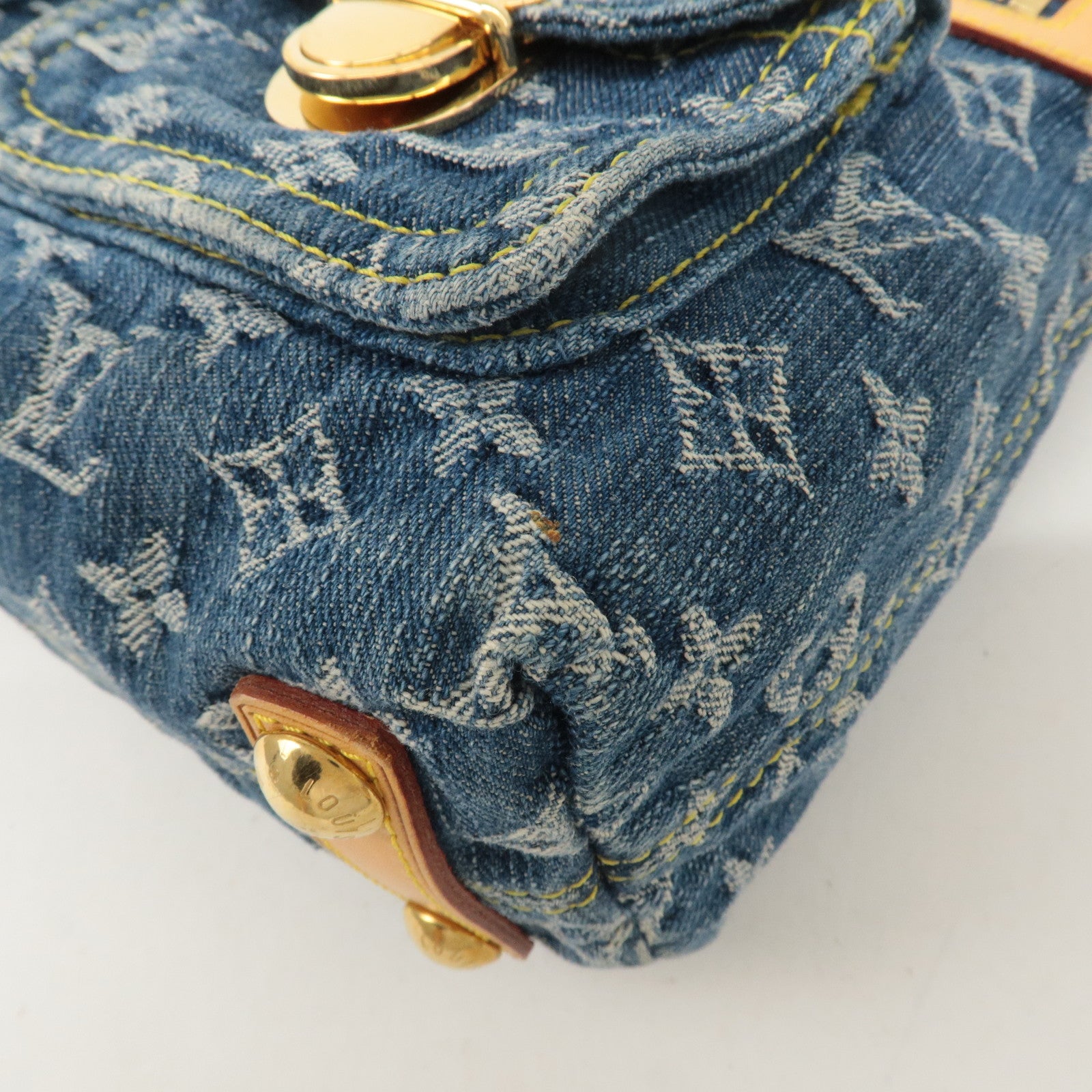 Louis Vuitton Monogram Denim Baggy PM Shoulder Bag M95049