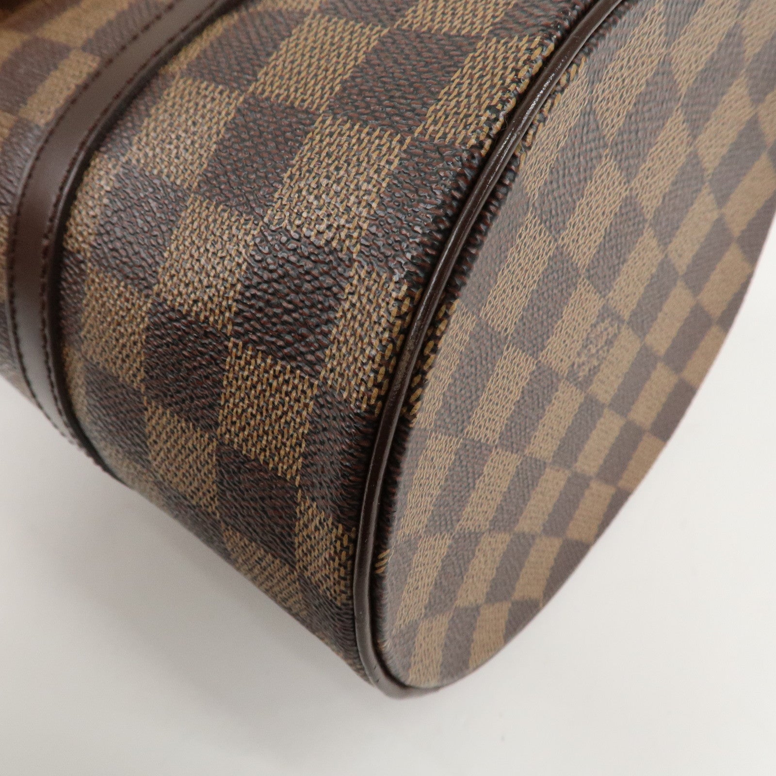 Louis Vuitton Damier Ebene Papillon30 Hand Bag N51303 Brown Used