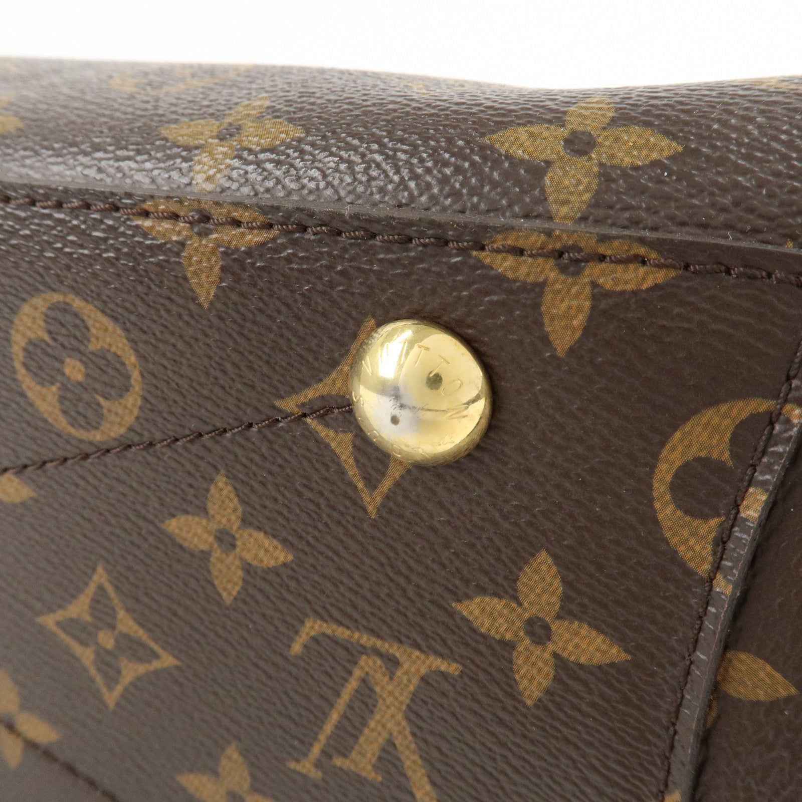 Louis Vuitton Monogram Montaigne GM Hand Bag Brown M41067 Used