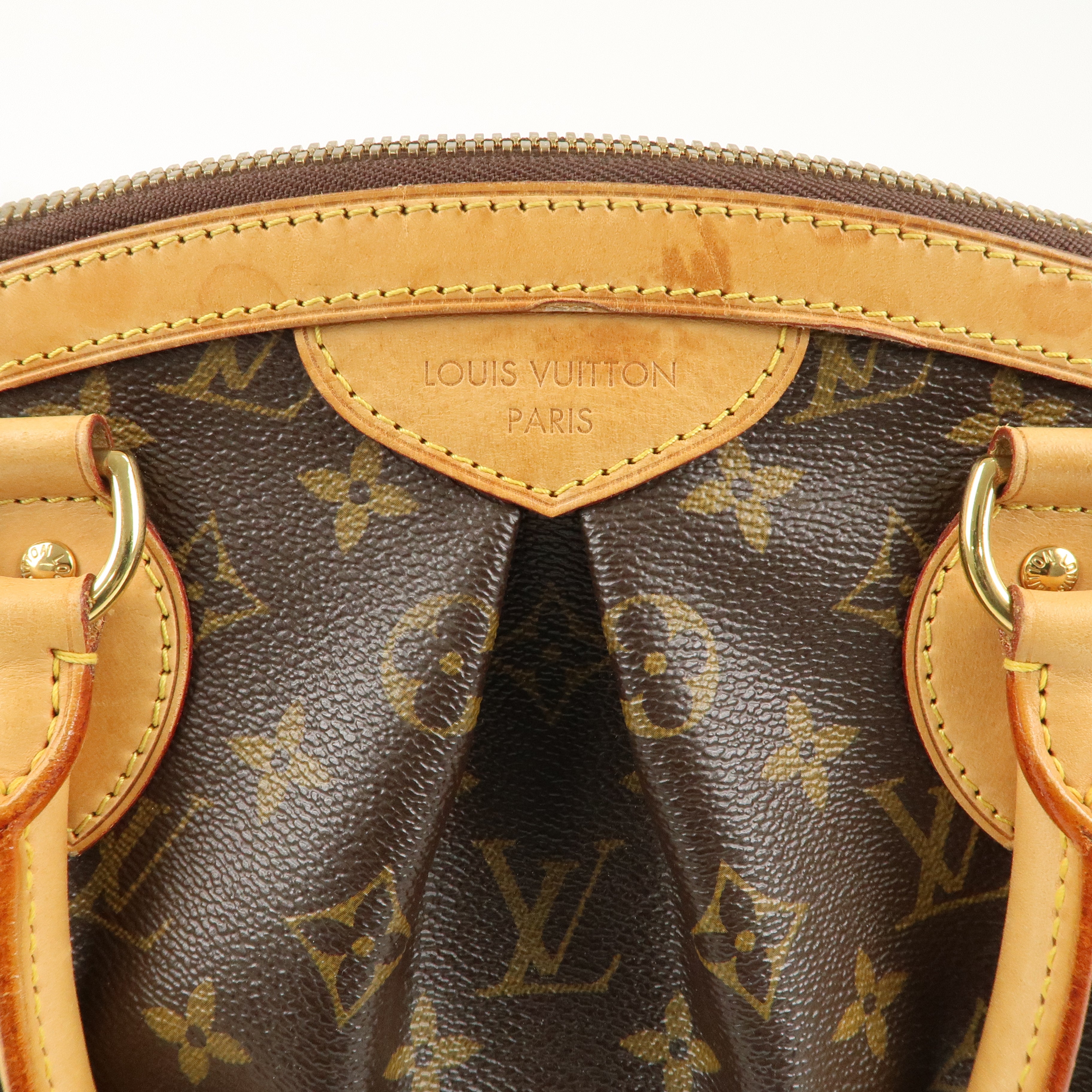 Louis Vuitton Monogram Tivoli PM Hand Bag Brown M40143