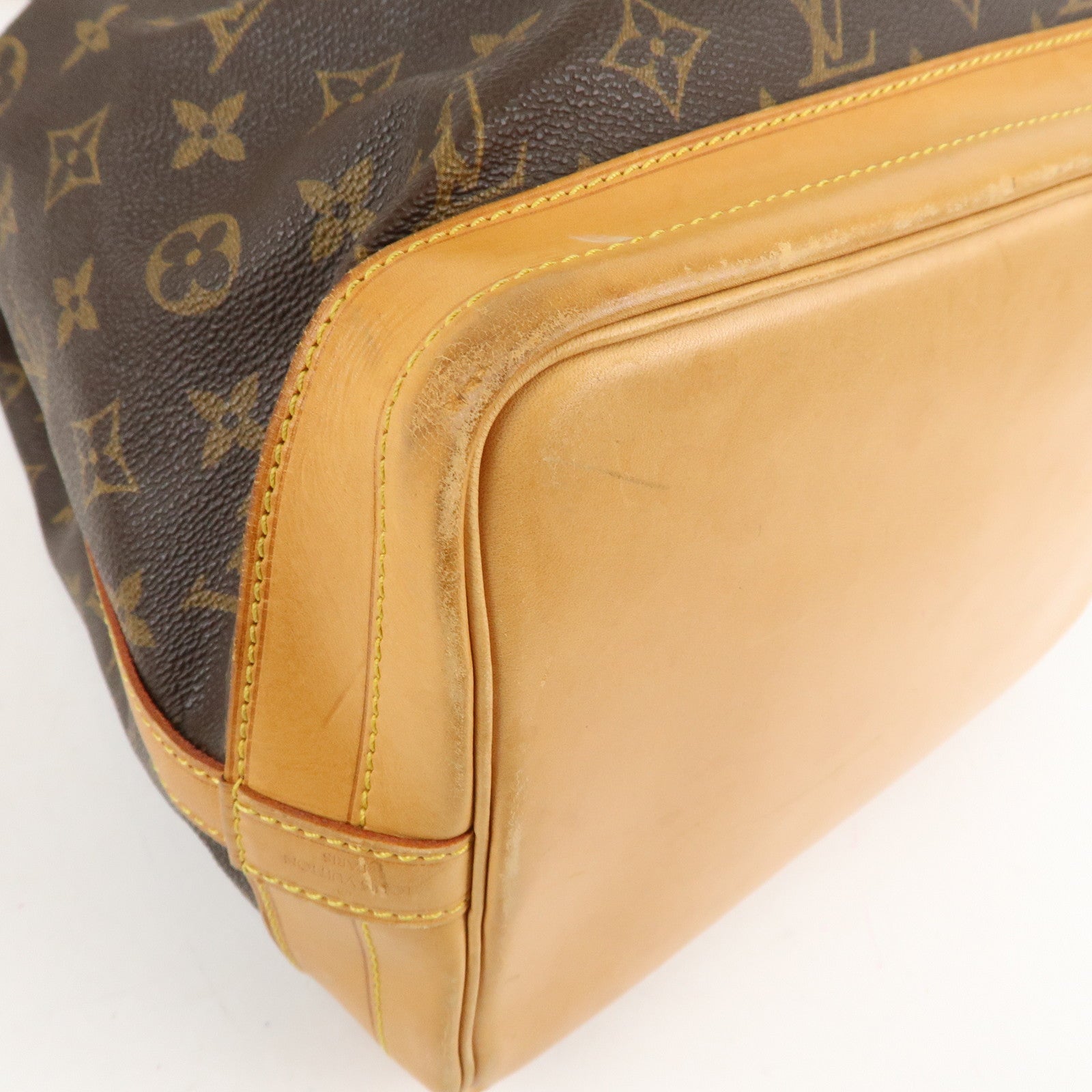 Louis Vuitton Monogram Noe Shoulder Bag Hand Bag Brown M42224 Used