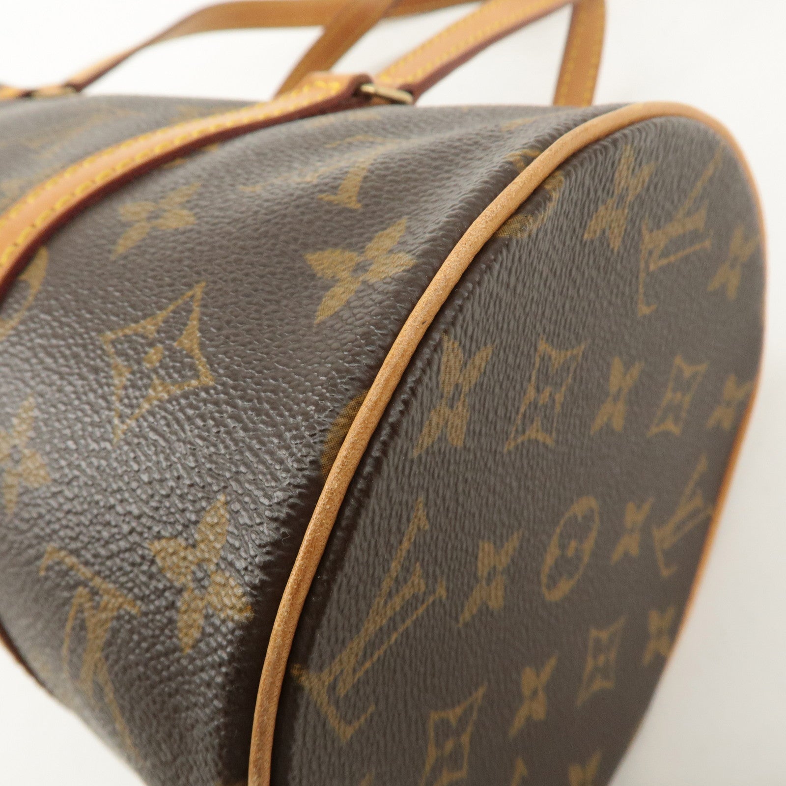 Louis Vuitton Monogram Papillon 30 Hand Bag Brown M51385