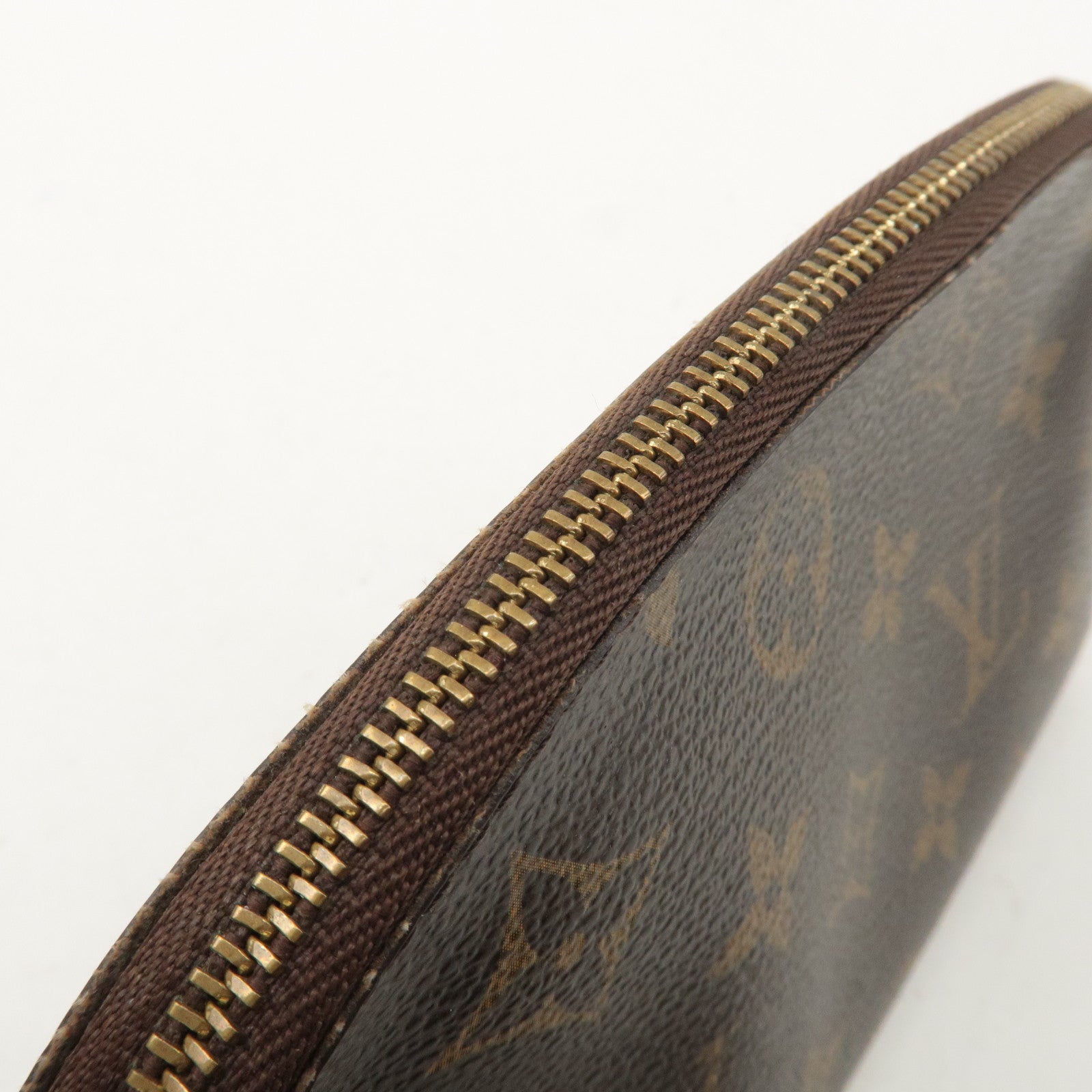 Louis Vuitton Monogram Pochette Cosmetic Pouch Brown M47515