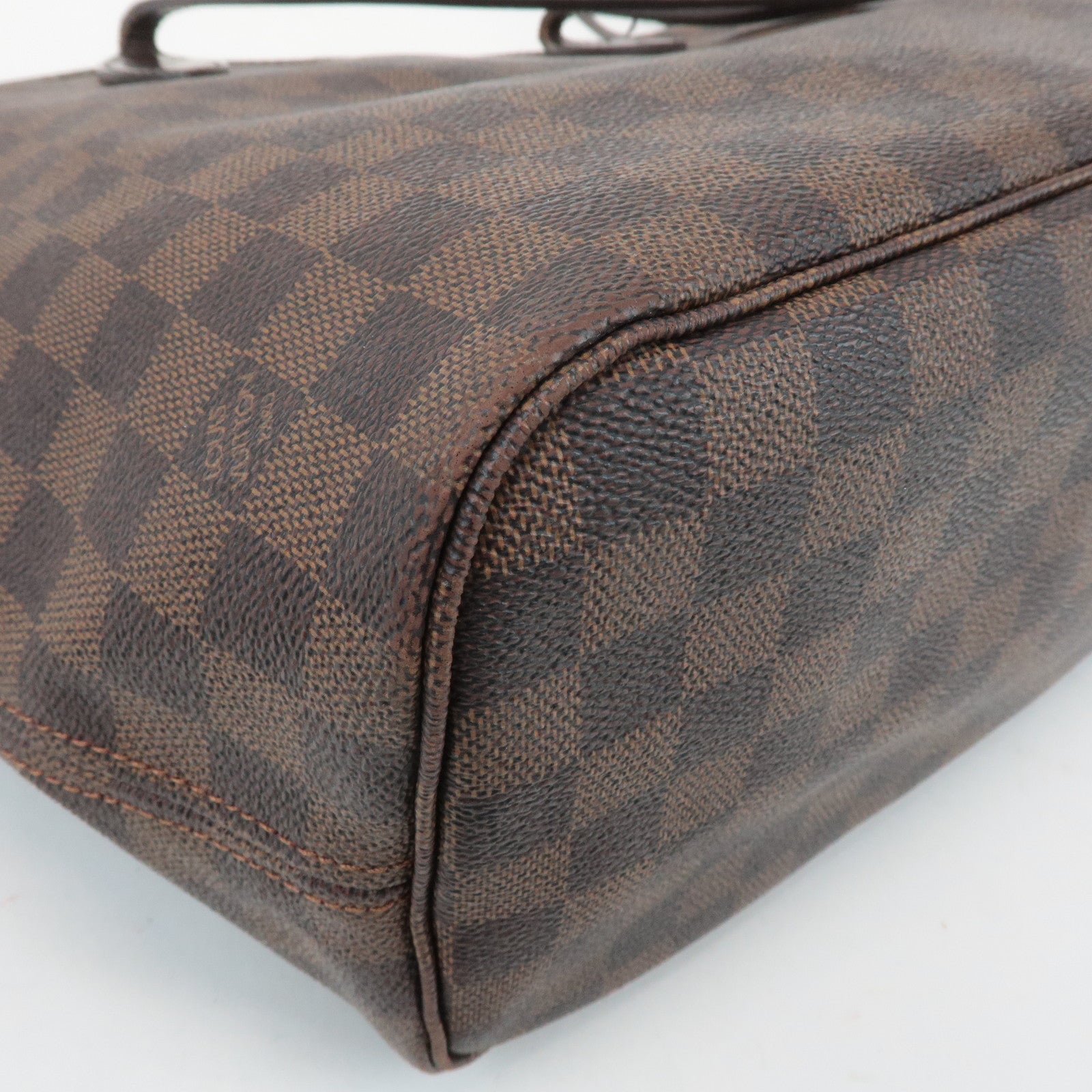 Louis Vuitton Damier Neverfull MM Tote Bag Damier Ebene N51105 Used