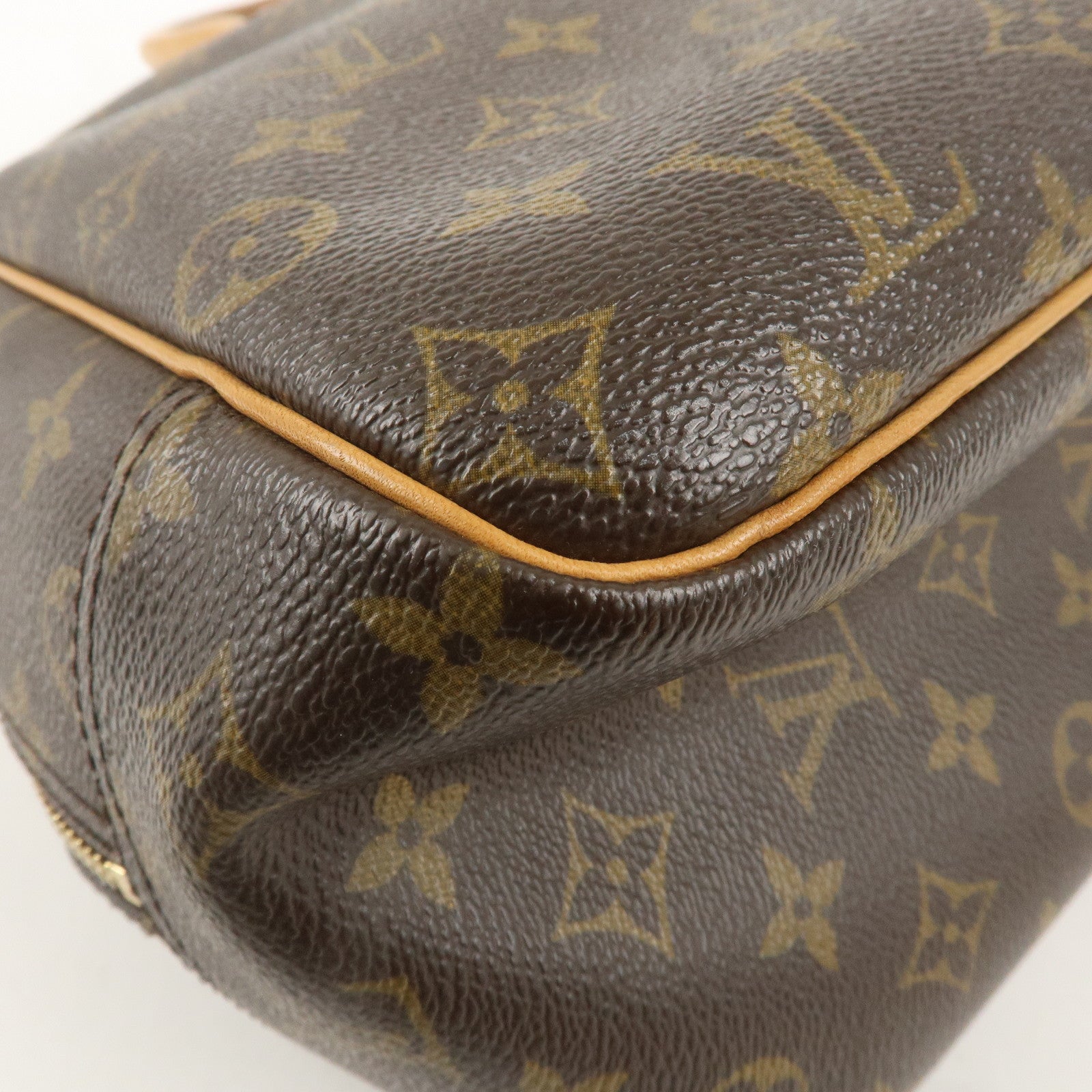 Louis Vuitton Monogram Deauville Hand Bag Brown M47270