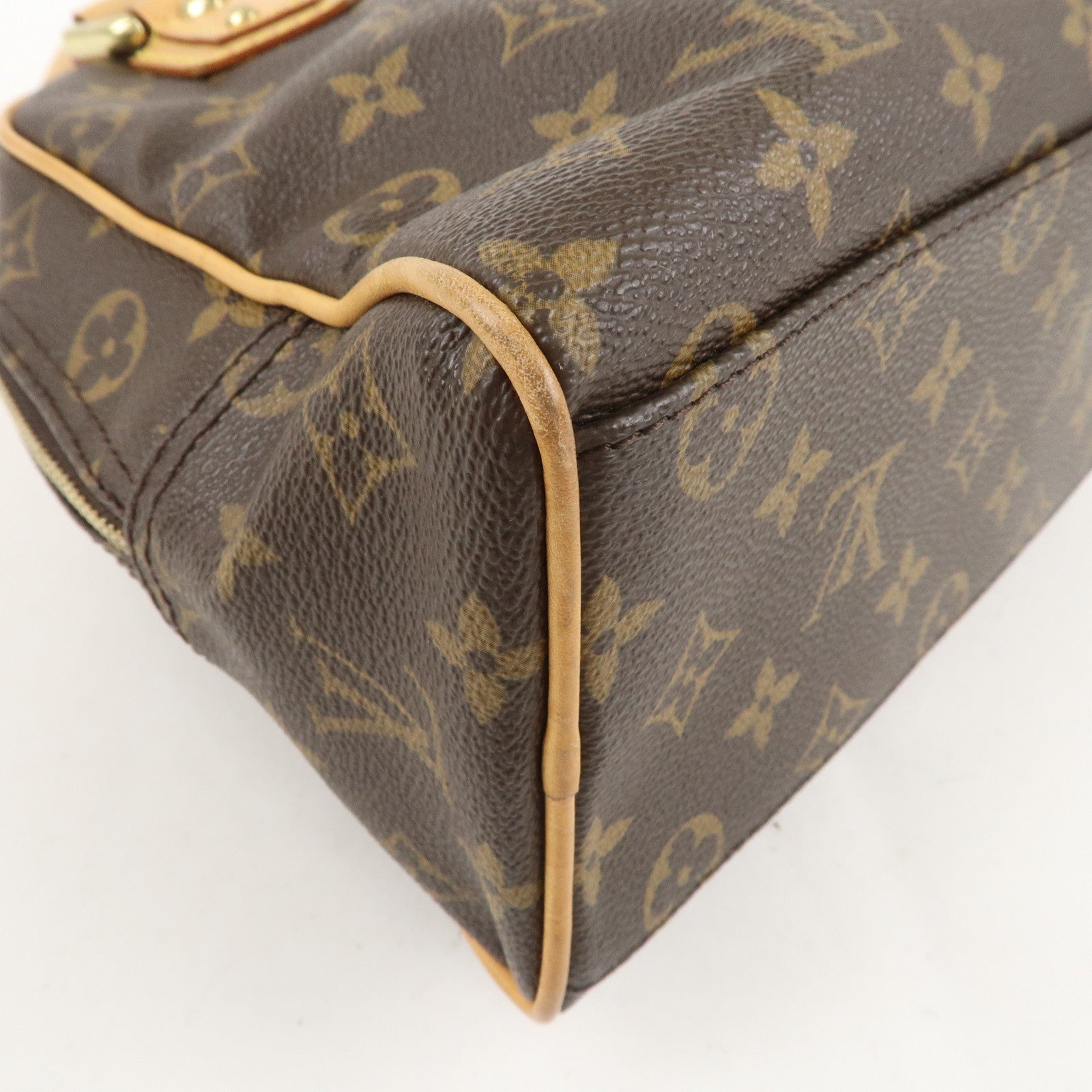 Louis Vuitton Monogram Manhattan PM Hand Bag Brown M40026