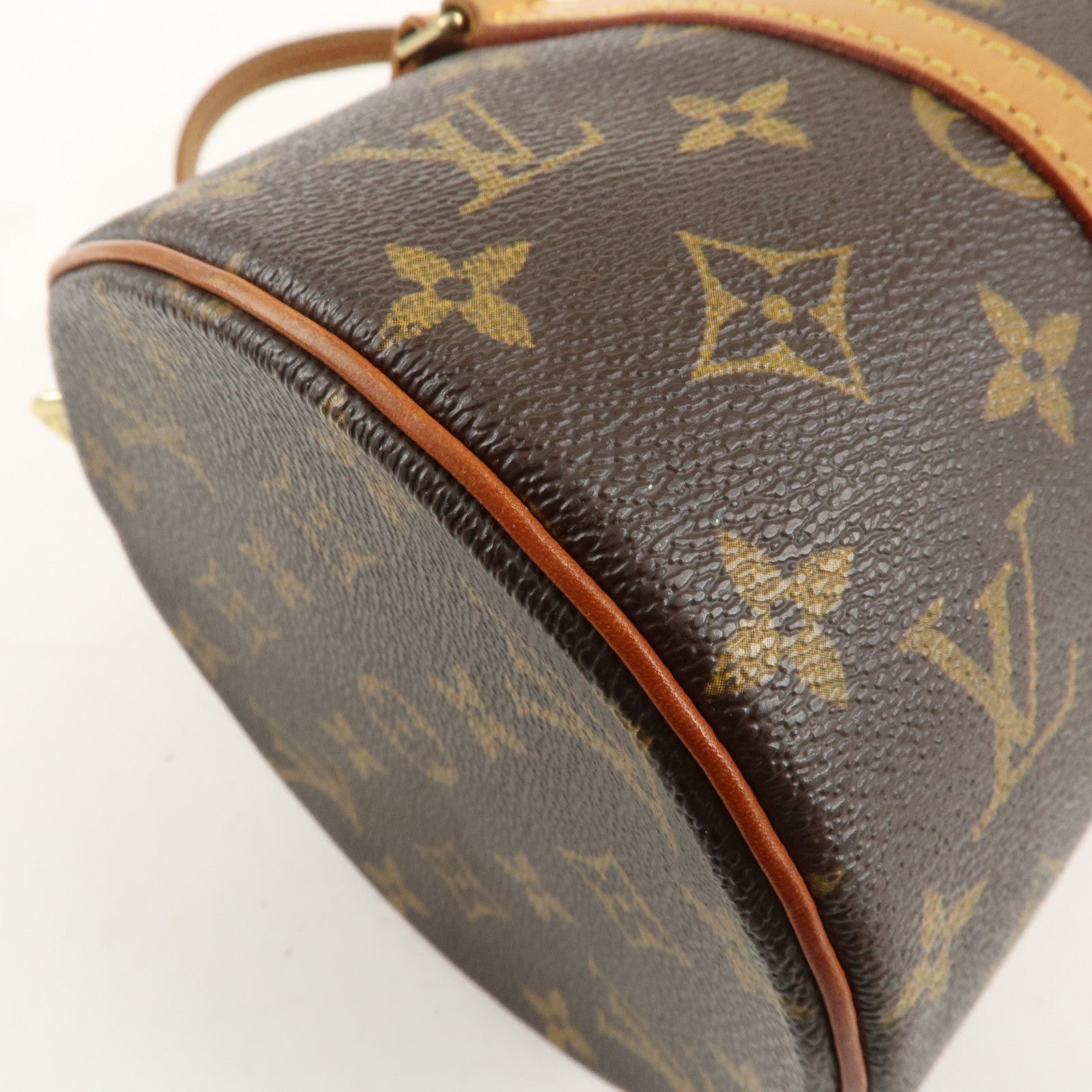 Louis Vuitton Monogram Papillon 30 Hand Bag Brown M51385