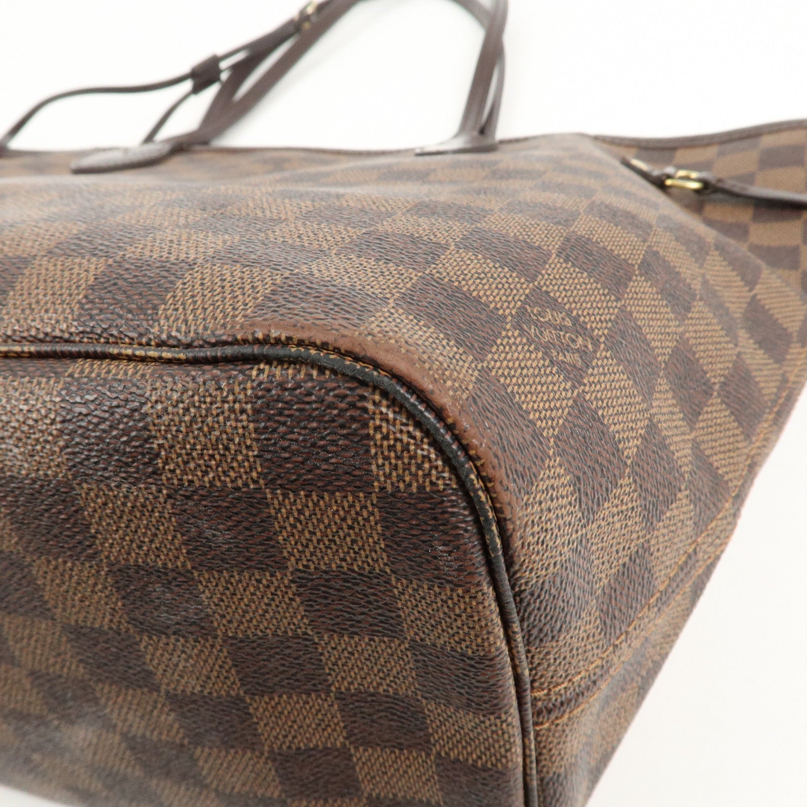 Louis Vuitton Damier Ebene Neverfull MM Tote Bag N41358 Used