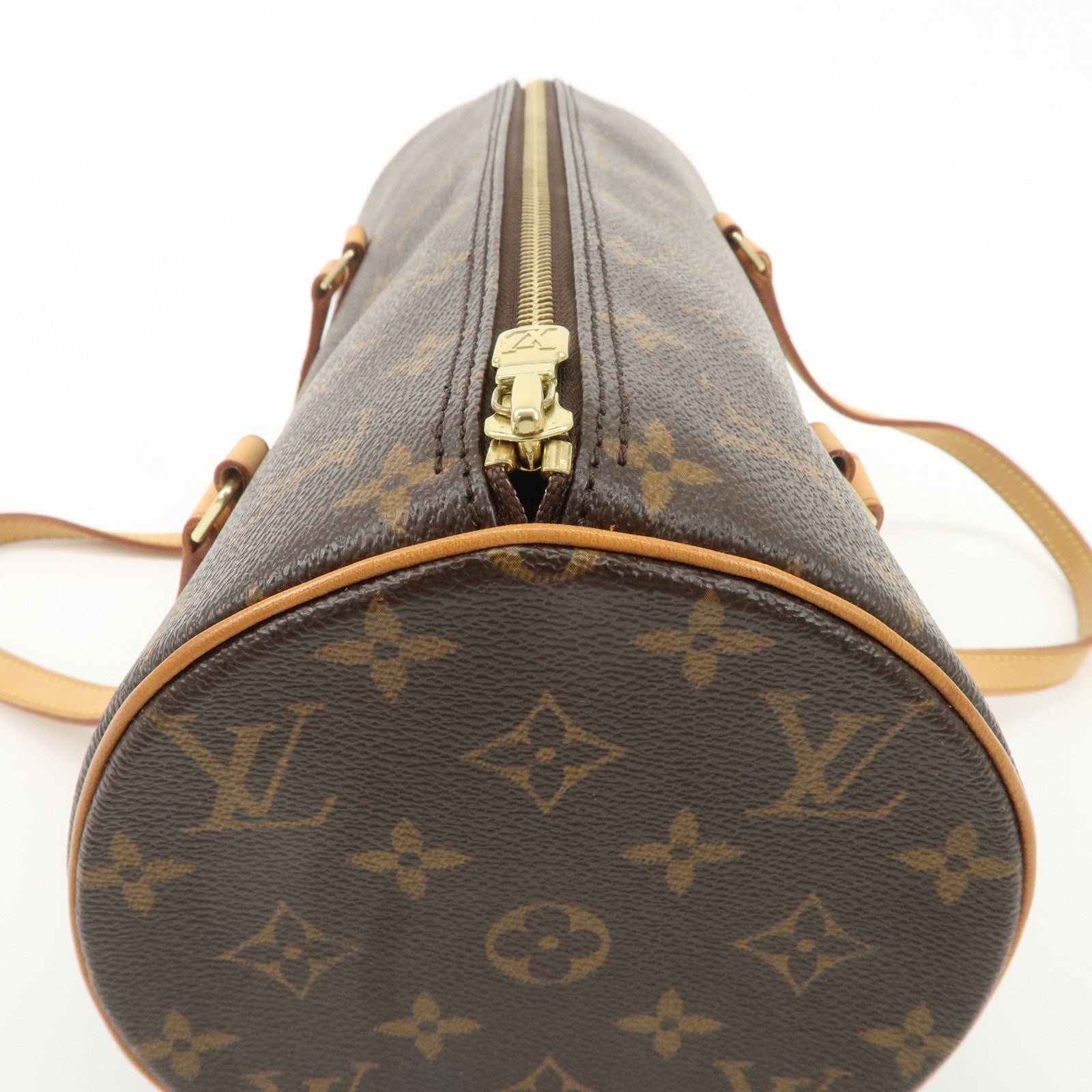 Louis Vuitton Monogram Papillon 30 Hand Bag Brown M51385 Used