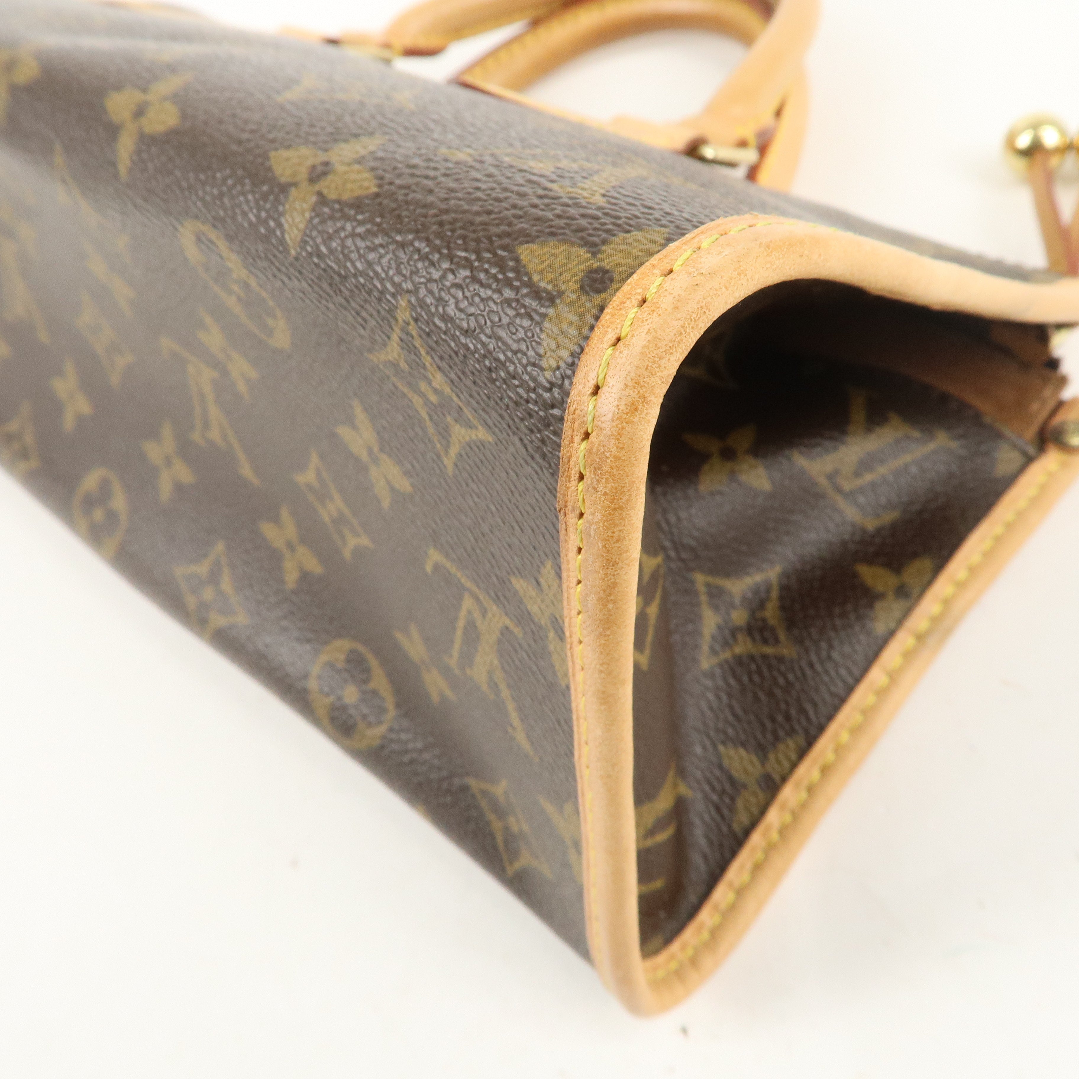 Louis Vuitton Monogram Popincourt Hand Bag Brown M40009