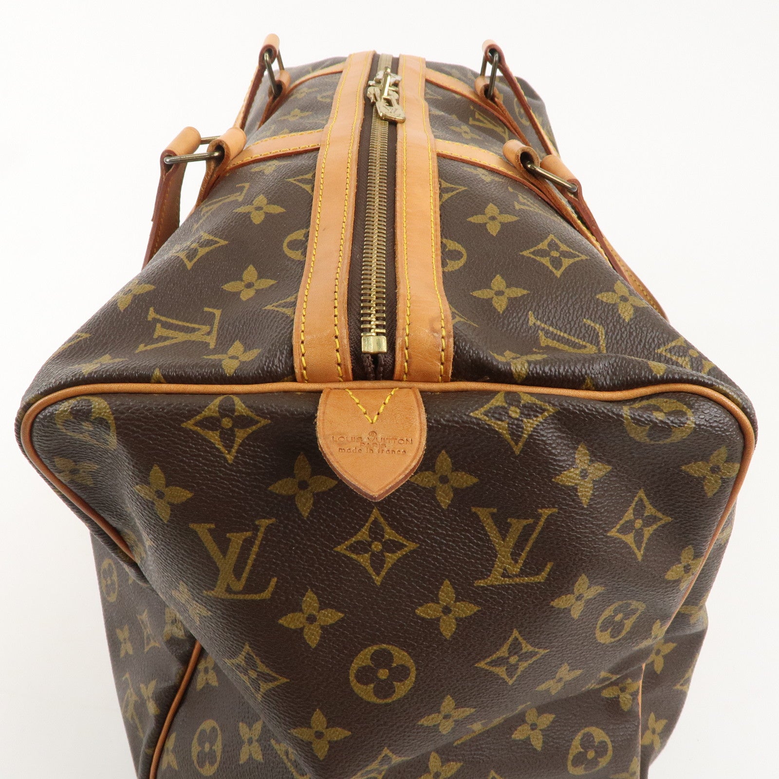 Louis Vuitton Monogram Sac Souple 45 Boston Bag Brown M41624