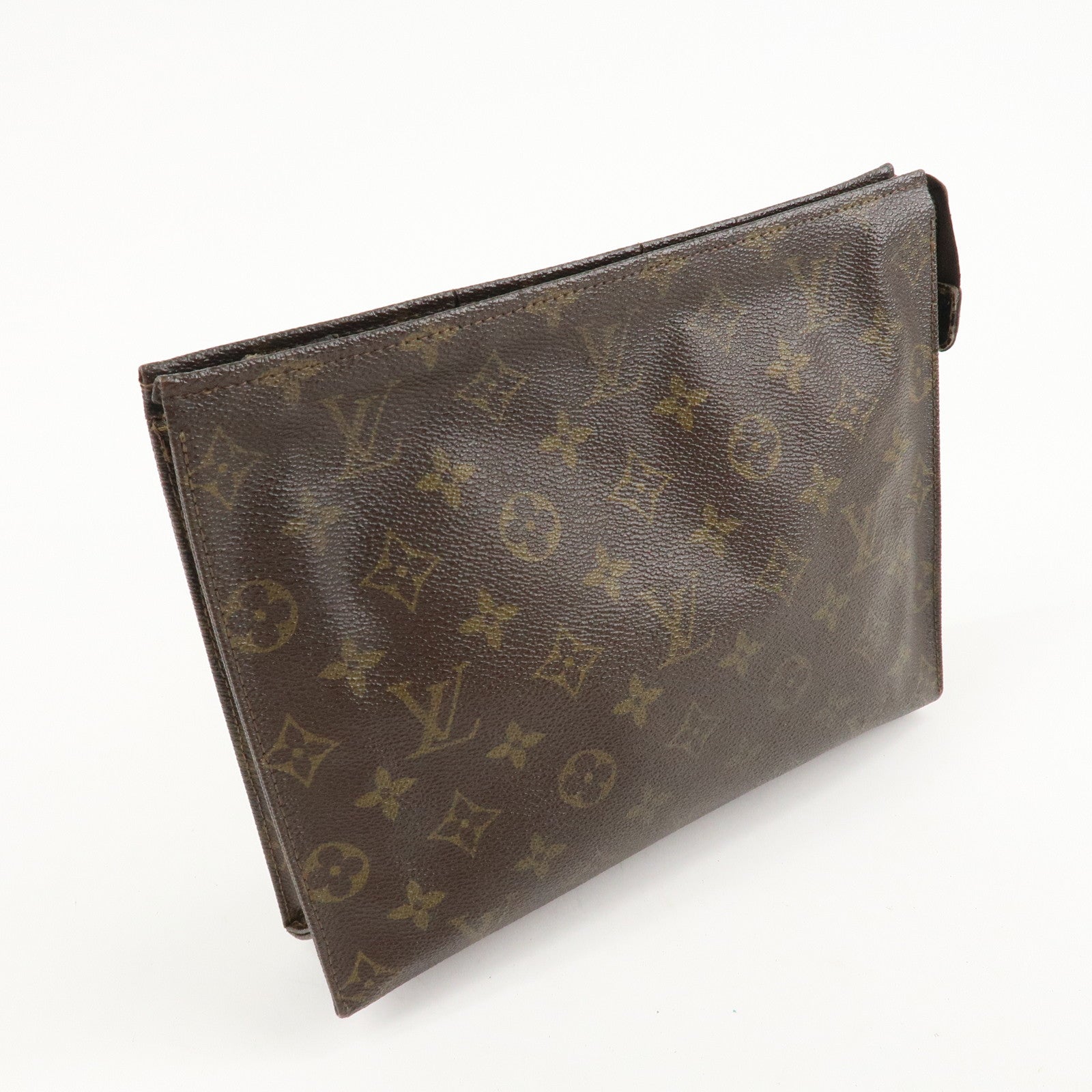 Louis Vuitton Monogram Set of 2 Pochette Pouch Brown M47542 M51935 Used