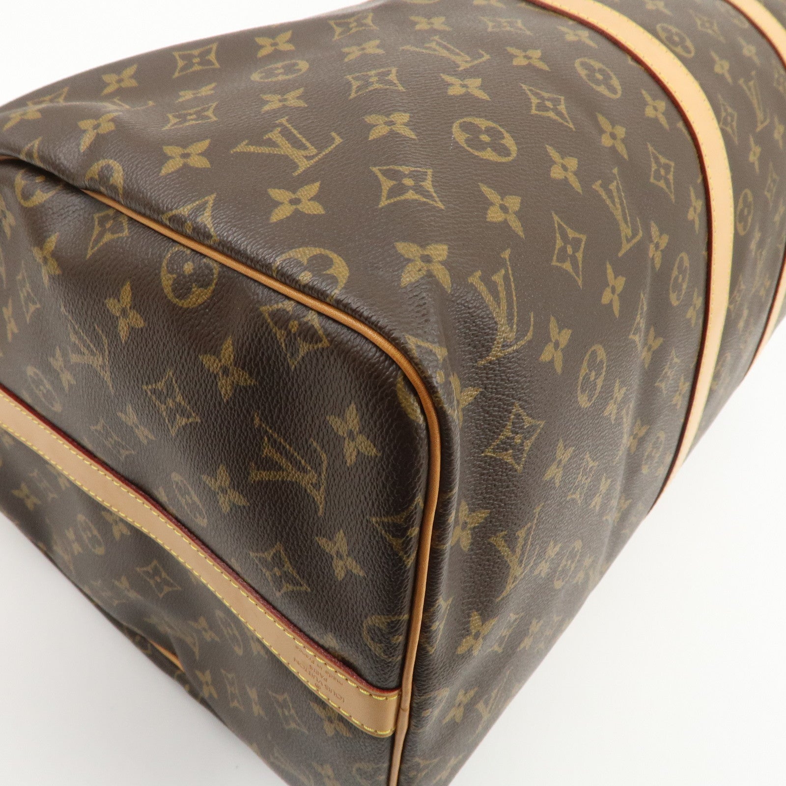 Louis Vuitton Monogram Keep All Bandouliere 55 Boston Bag M41414