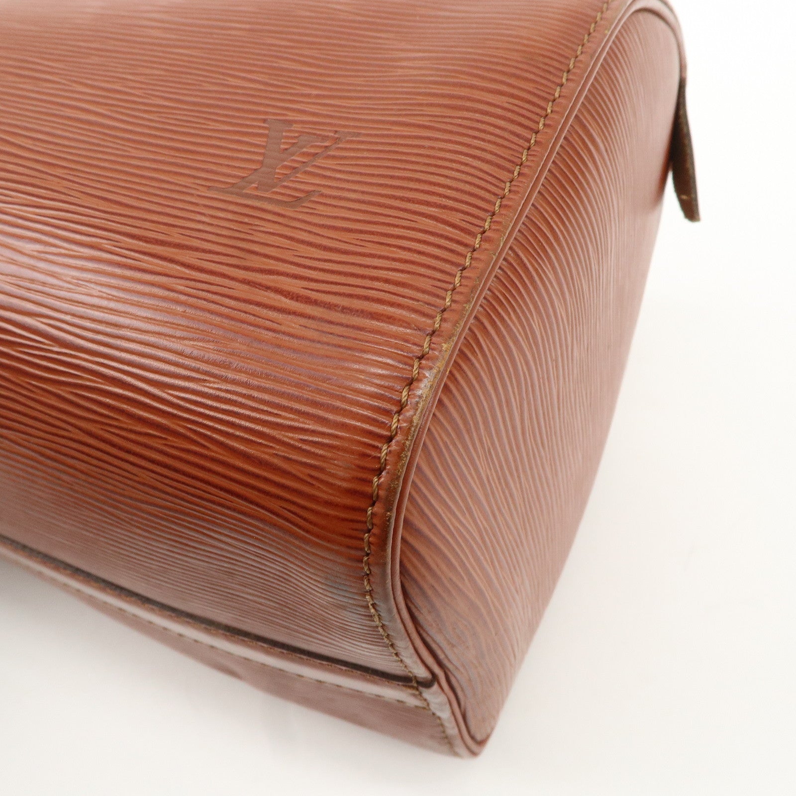 Louis Vuitton Epi Speedy 25 Hand Boston Bag Kenya Brown M43013 Used