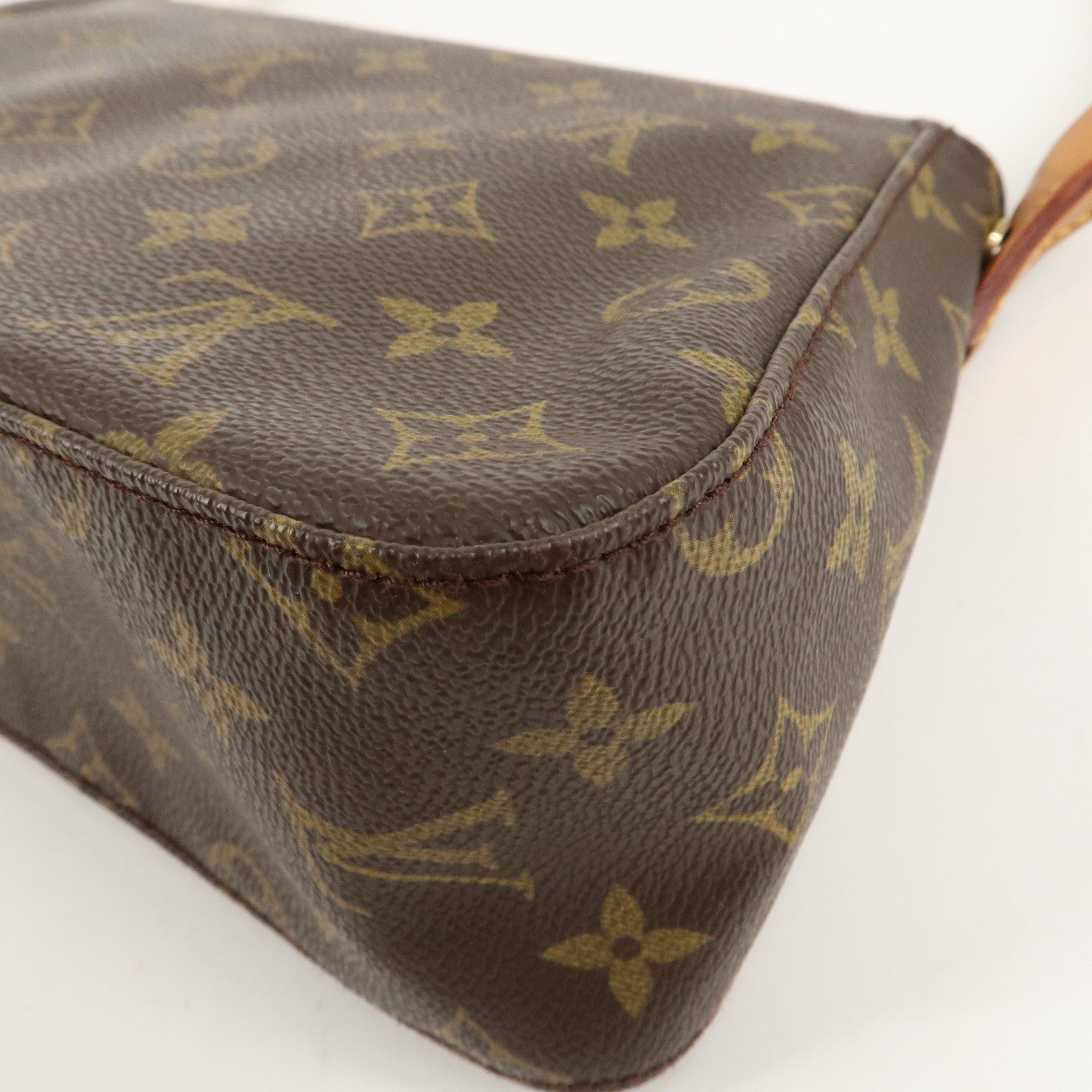 Louis Vuitton Monogram Mini Looping Shoulder Bag Hand Bag M51147 Used