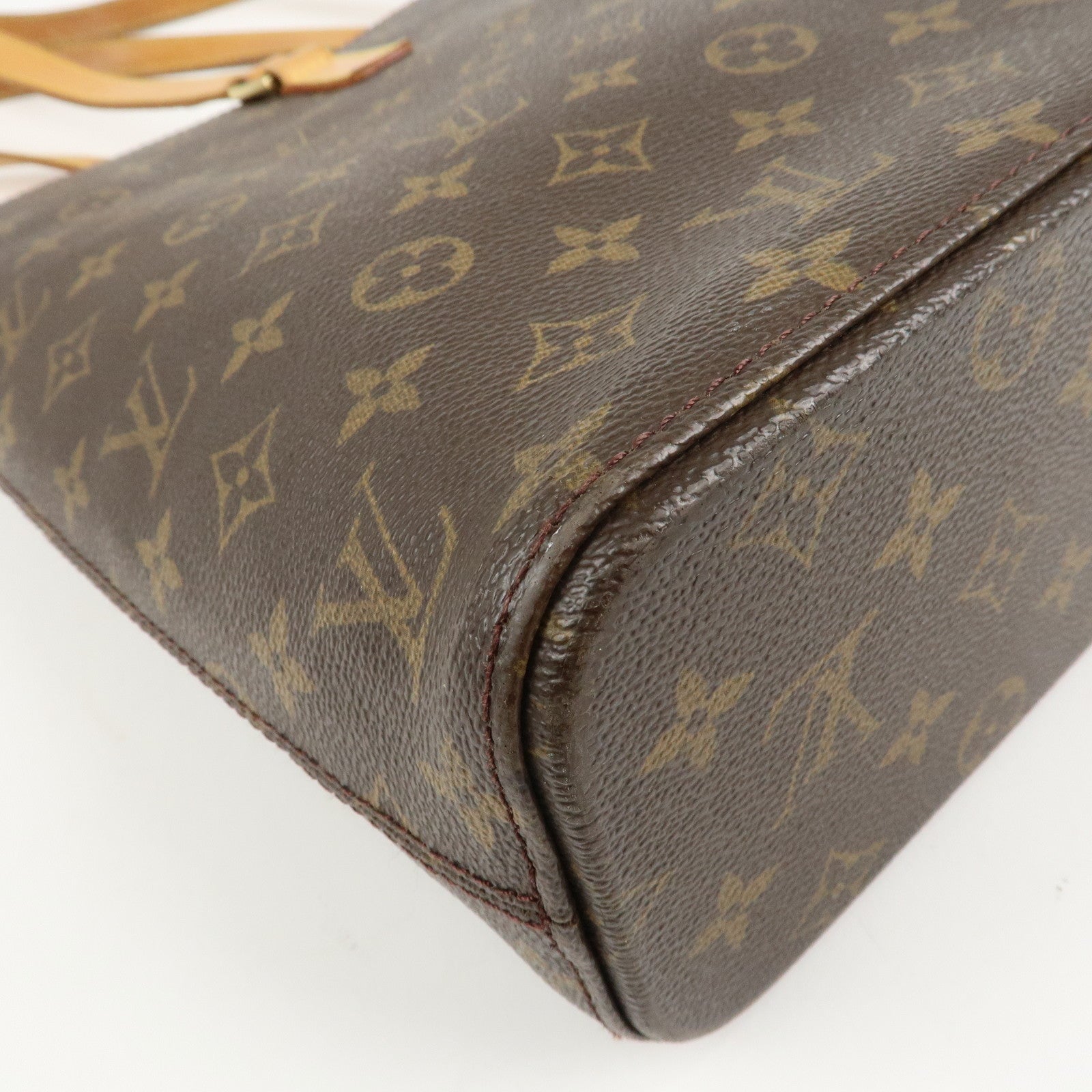 Louis Vuitton Monogram Luco Tote Bag Hand Bag Brown M51155 Used