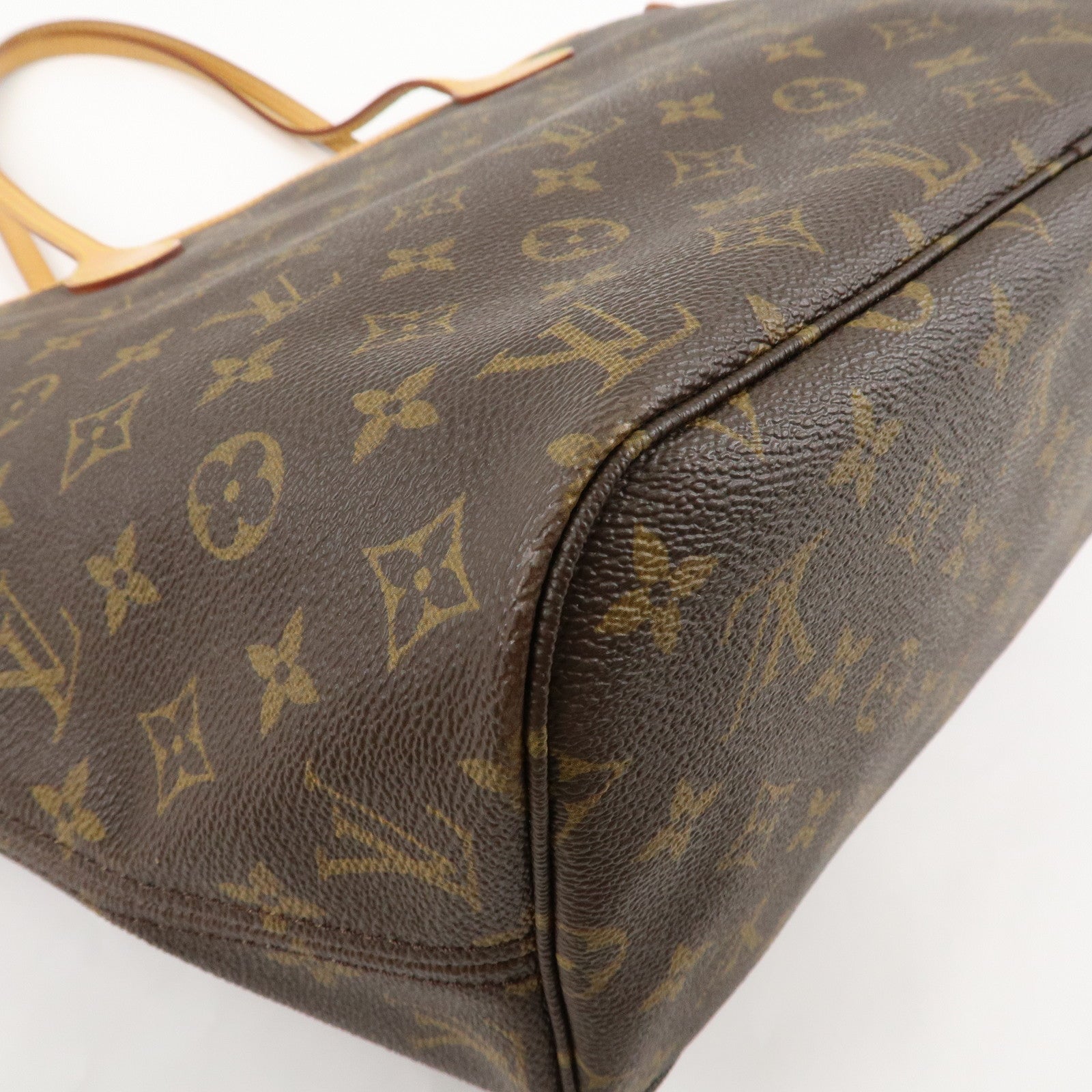 Louis Vuitton Monogram Neverfull MM Tote Bag Brown M40156 Used