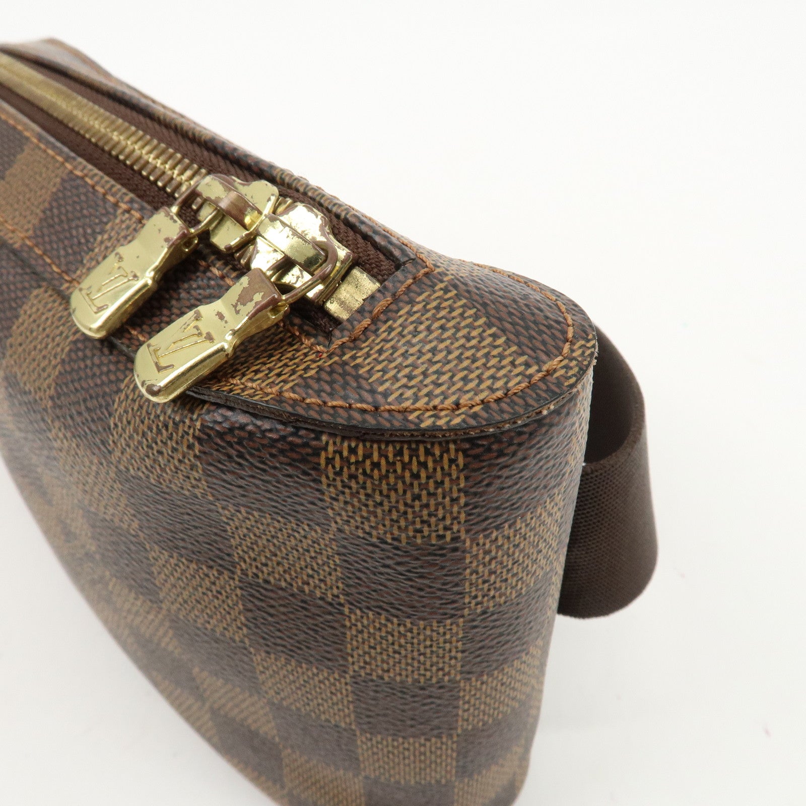 Louis Vuitton Damier  Ebene Geronimos Body Waist Bag Brown N51994 Used