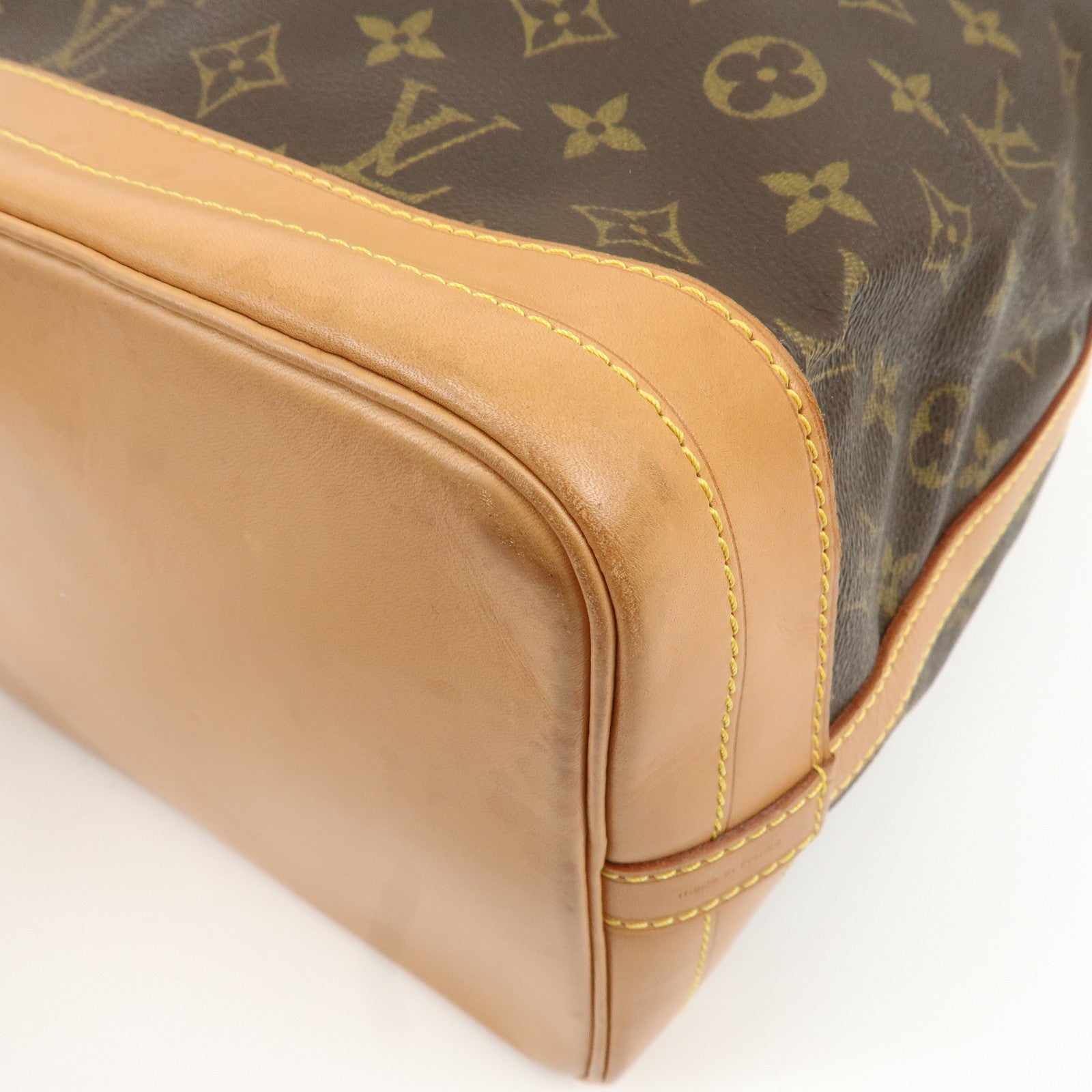 Louis Vuitton Monogram Noe Shoulder Bag Hand Bag Brown M42224 Used