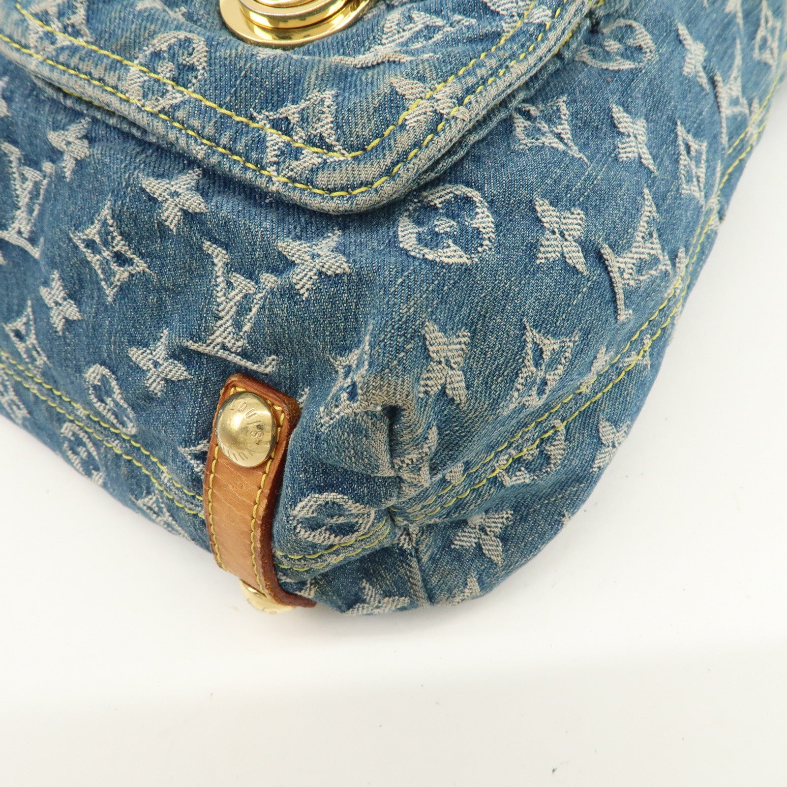 Louis Vuitton Monogram Denim Baggy GM Shoulder Bag M95048