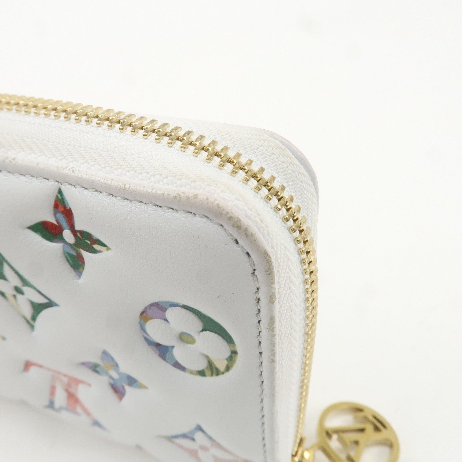 Louis Vuitton Garden Monogram Zippy Wallet Blanc M81694