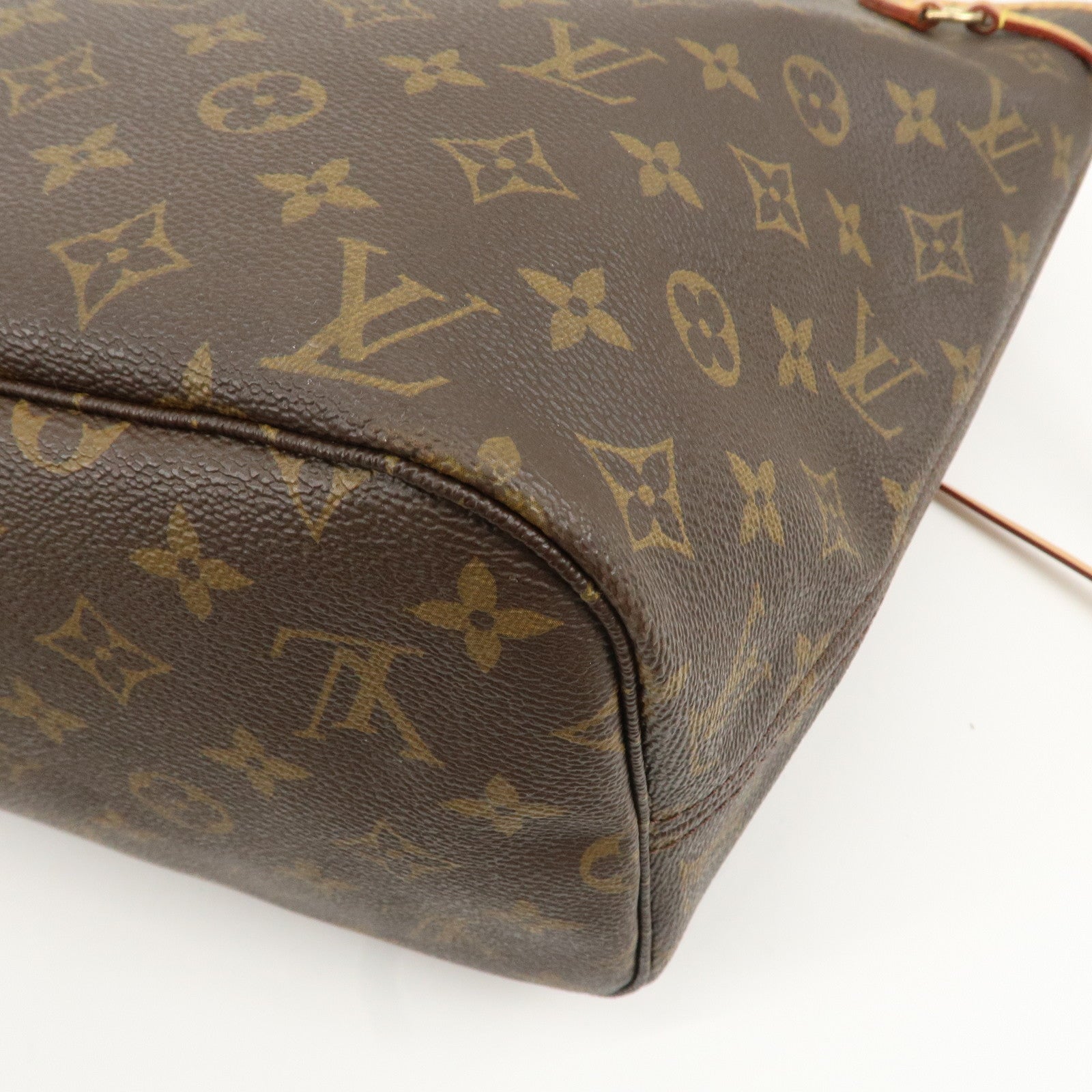 Louis Vuitton Monogram Neverfull MM Tote Bag Brown M40156 Used