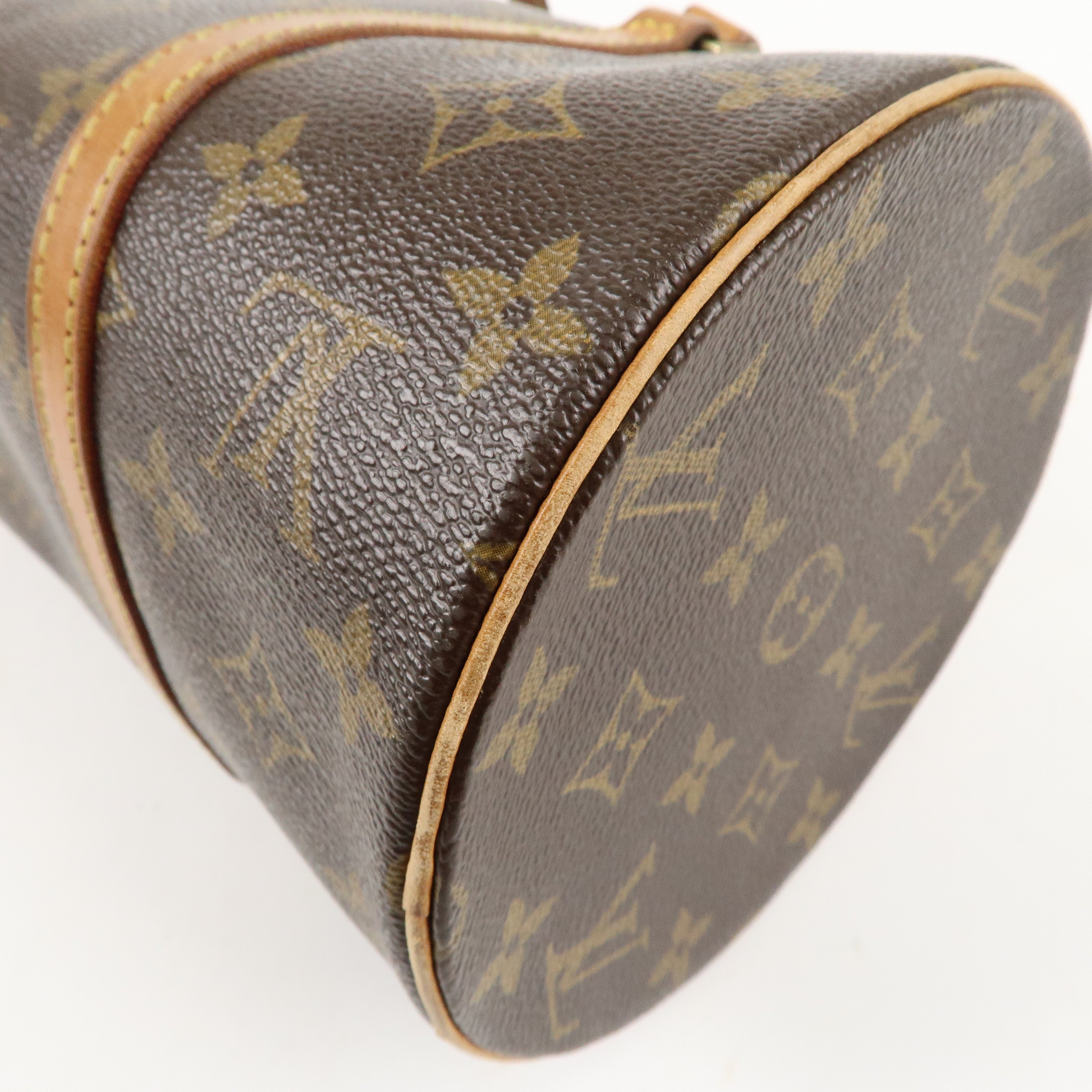 Louis Vuitton Monogram Papillon 30 Hand Bag Brown M51385