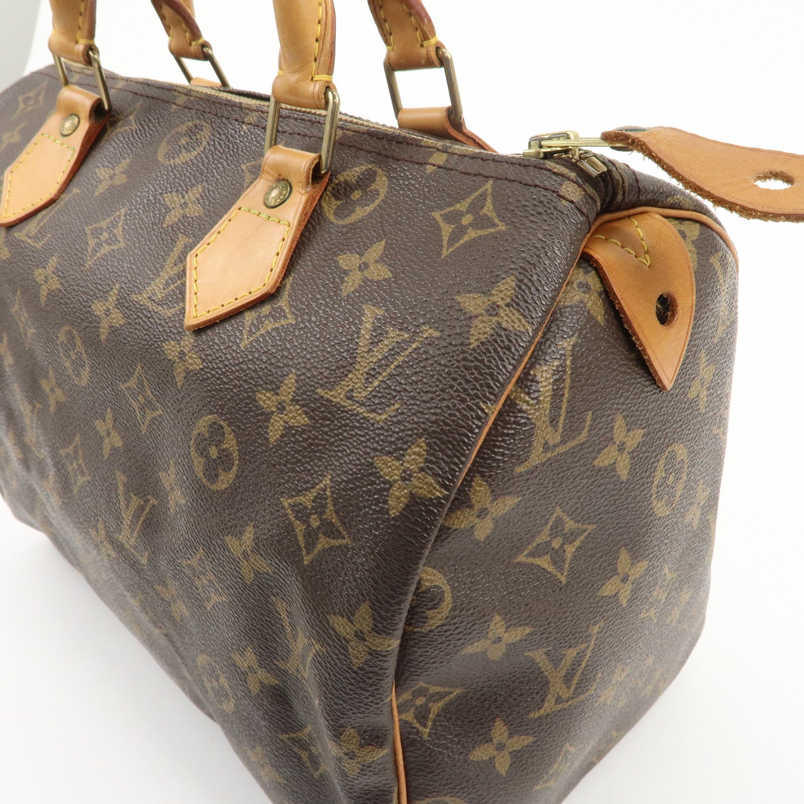 Louis Vuitton Monogram Speedy 30 Hand Bag Boston Bag M41526 Used