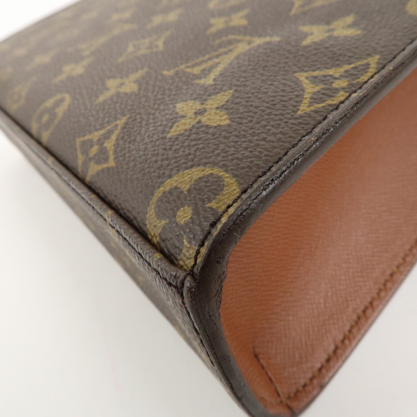 Louis Vuitton Monogram Malesherbes Hand Bag Brown M51379