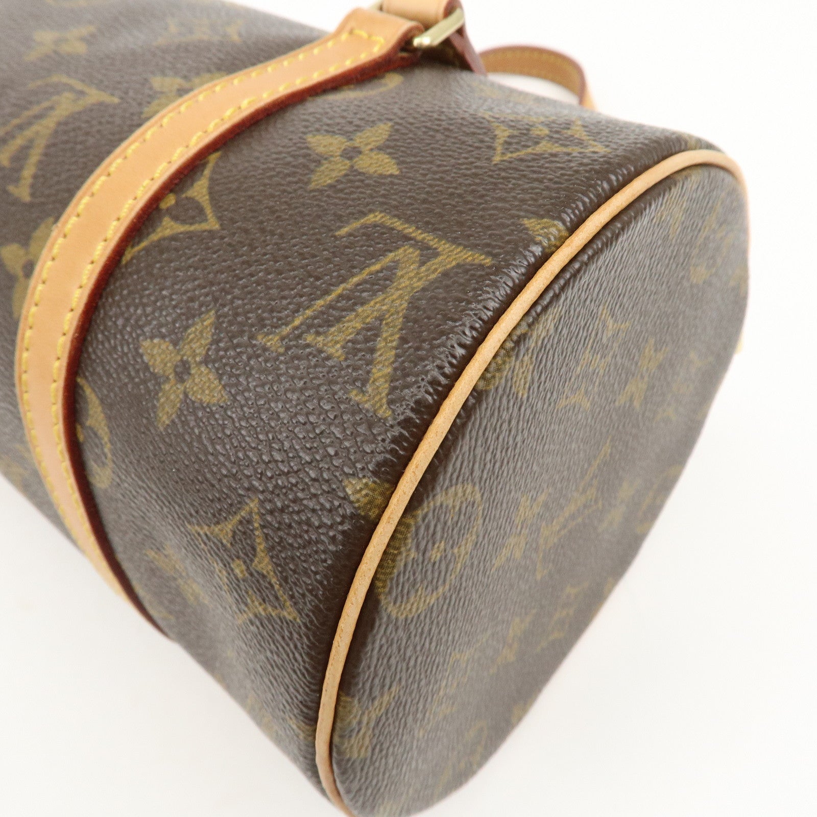 Louis Vuitton Monogram Papillon 26 Hand Bag Brown New Style M51386 Used