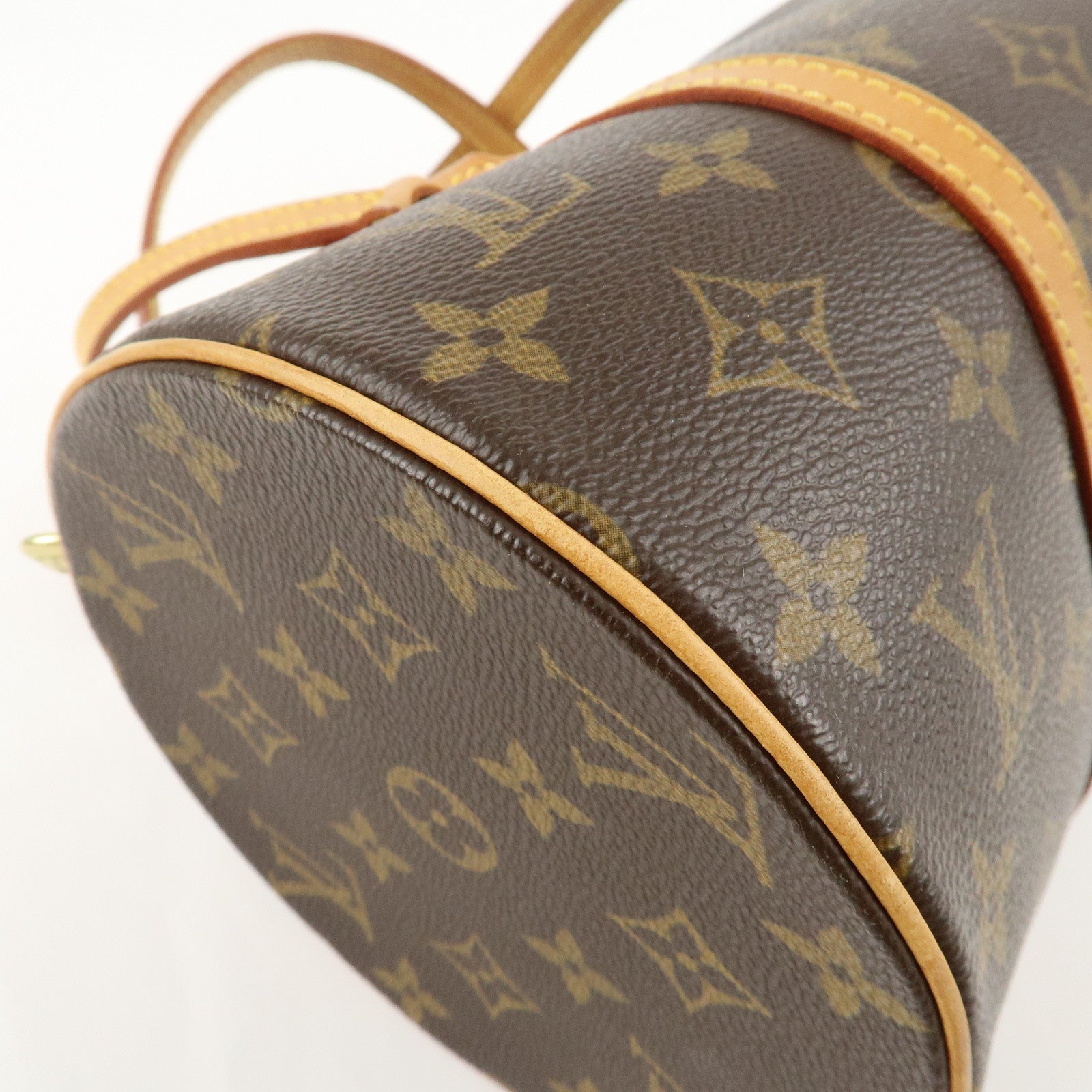 Louis Vuitton Monogram Papillon 30 Hand Bag Brown M51385 Used