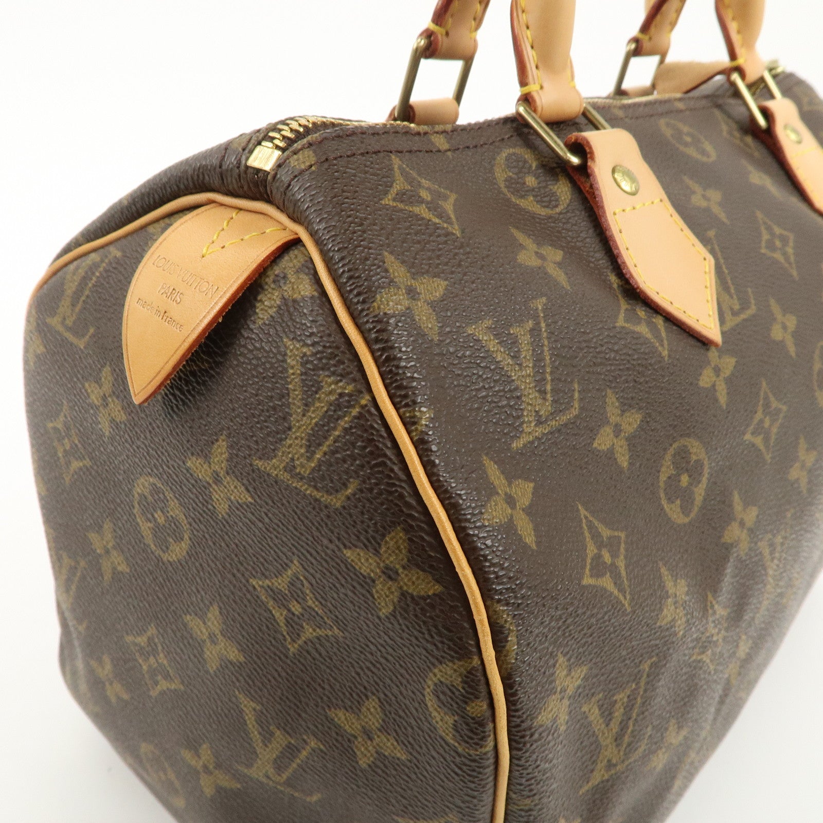 Louis Vuitton Monogram Speedy 30 Hand Bag Boston Bag M41108 Used