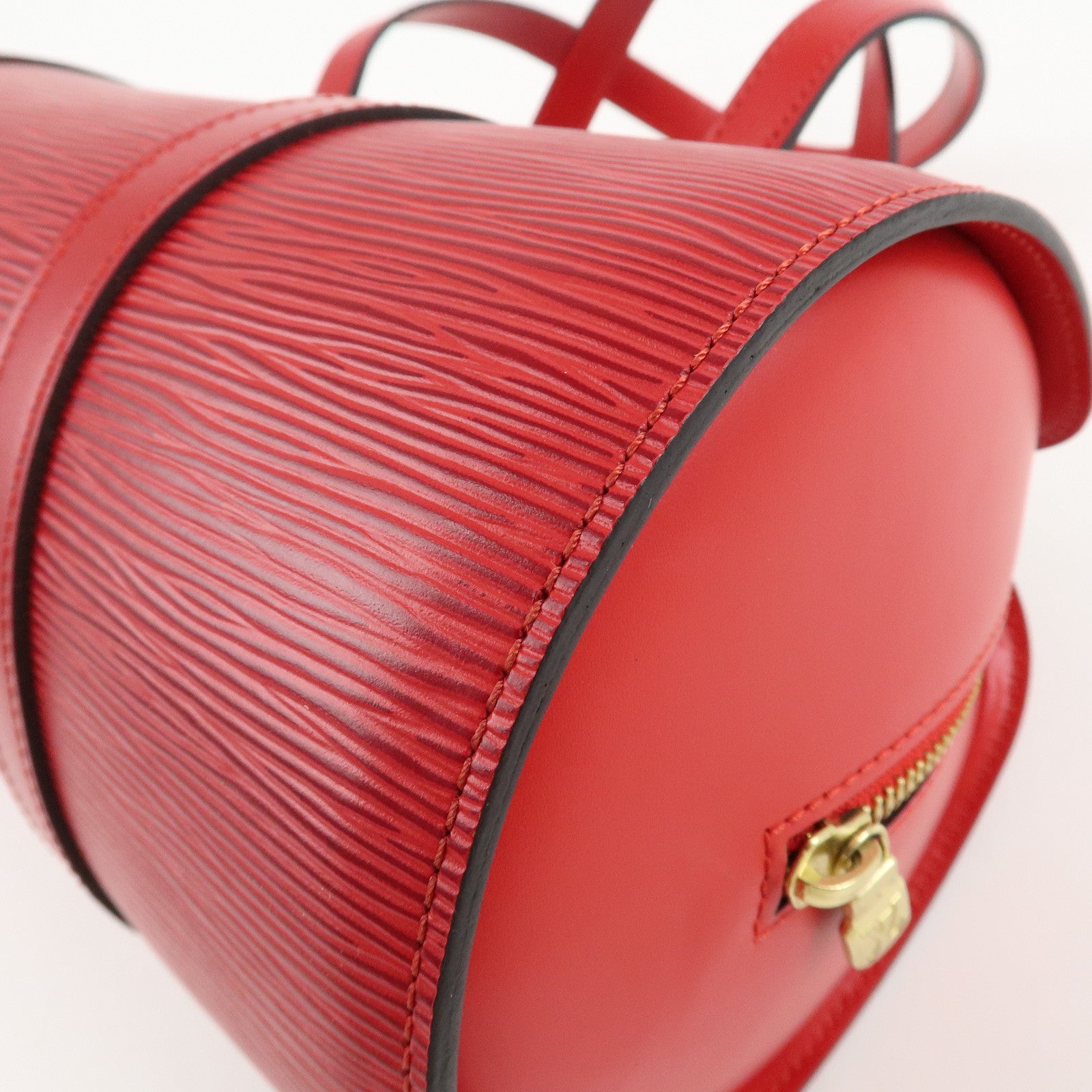 Louis Vuitton Epi Soufflot Hand Bag Castillian Red M52227 Used