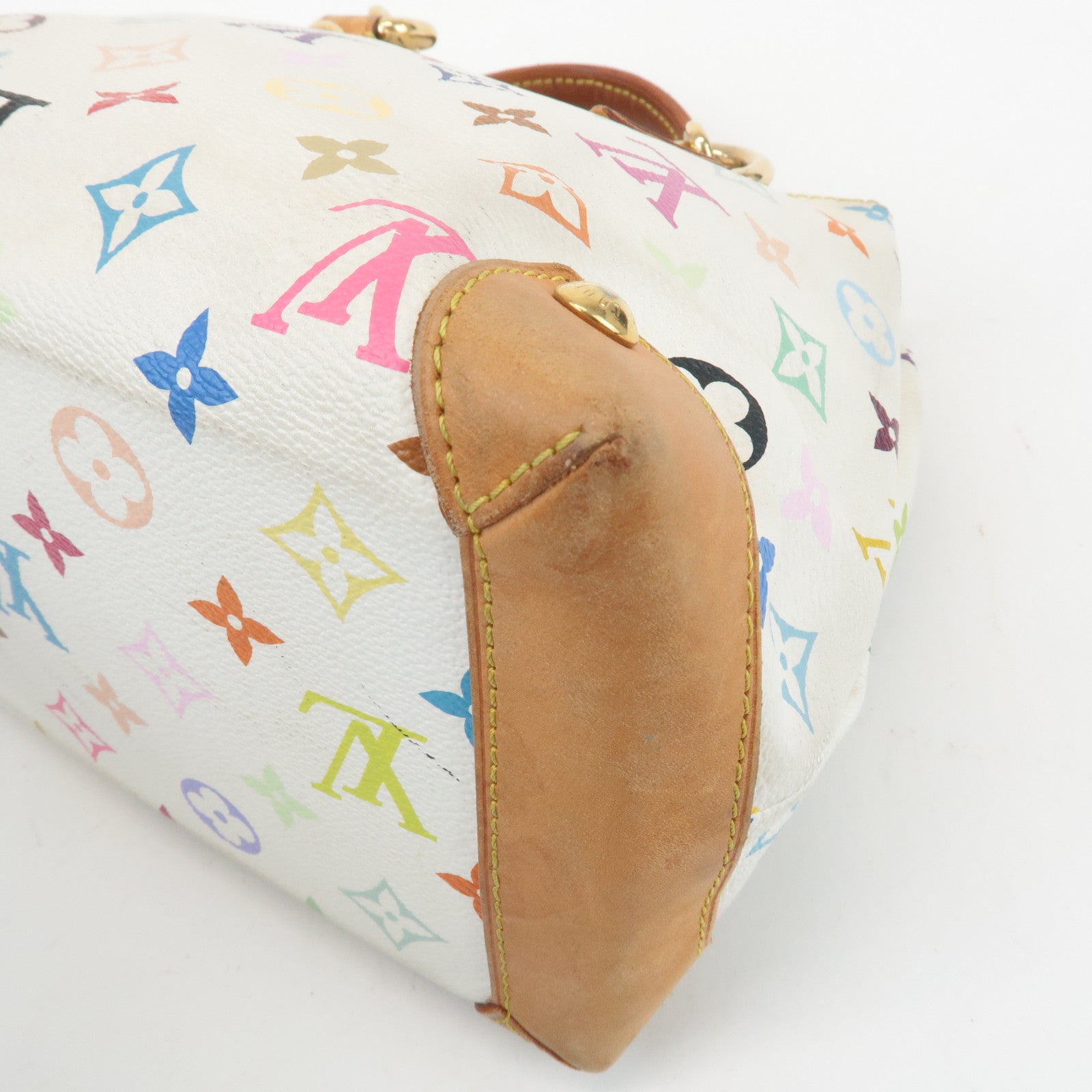 Louis Vuitton Monogram Multicolor Audra Hand Bag Blanc M40047