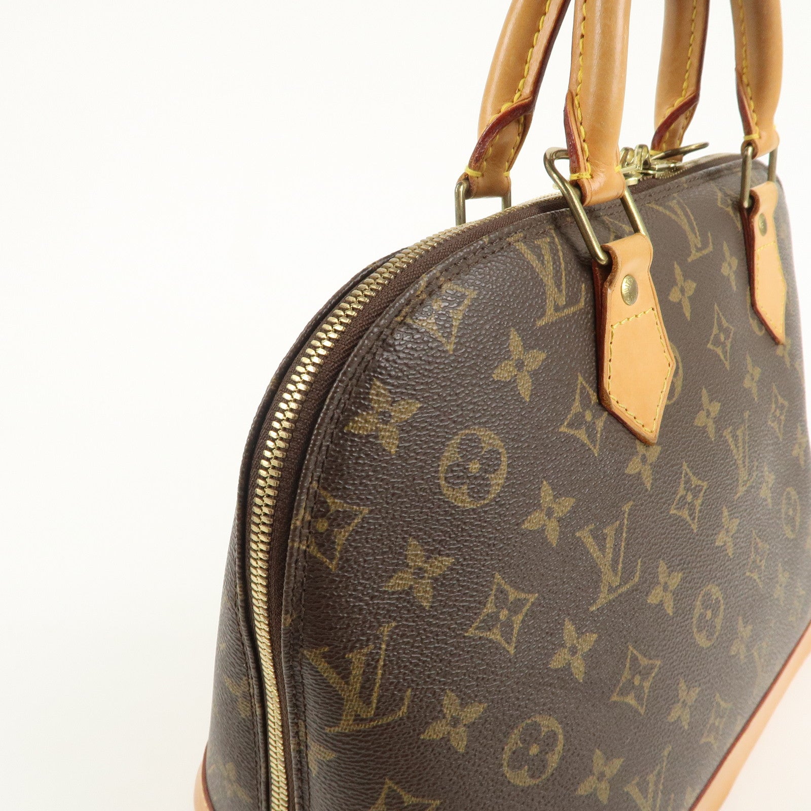 Louis Vuitton Monogram Alma Hand Bag Brown M51130