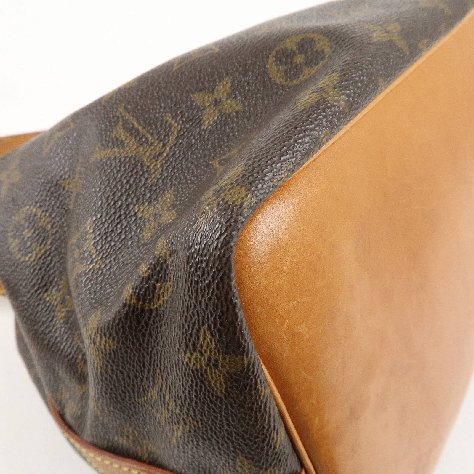 Louis Vuitton Monogram Petit Noe Shoulder Bag Brown M42226