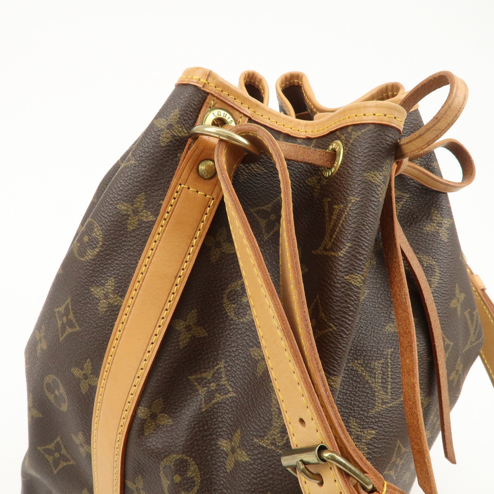 Louis Vuitton Monogram Noe Shoulder Bag Hand Bag Brown M42224 Used