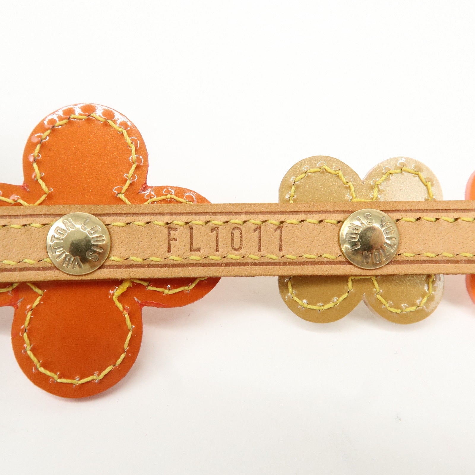 Louis Vuitton Flower Bracelet Choker Orange M92253 Used