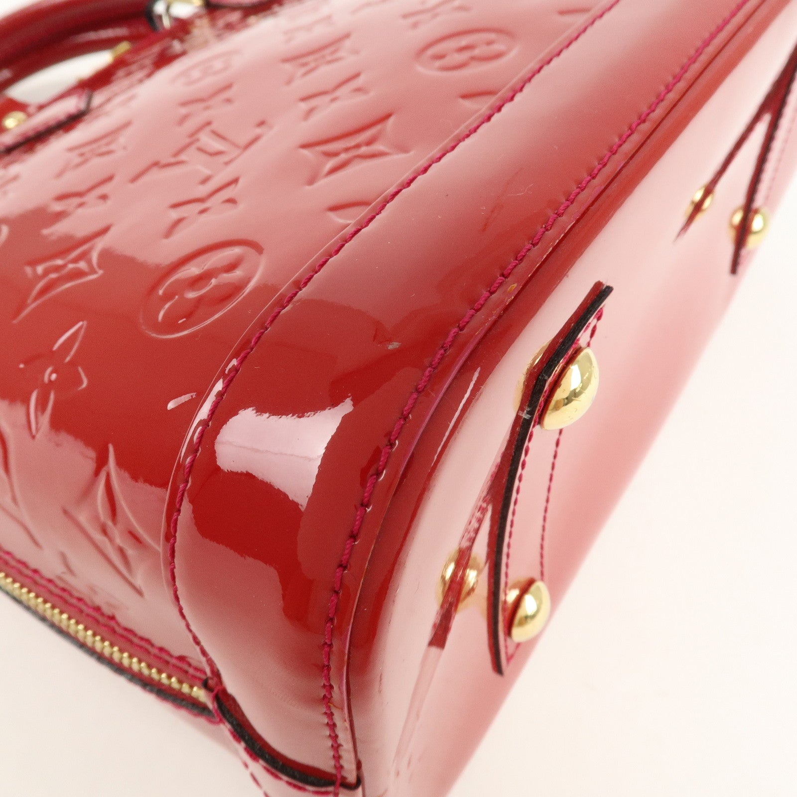 Louis Vuitton Monogram Vernis Alma PM Rose Indien Hand Bag M91770