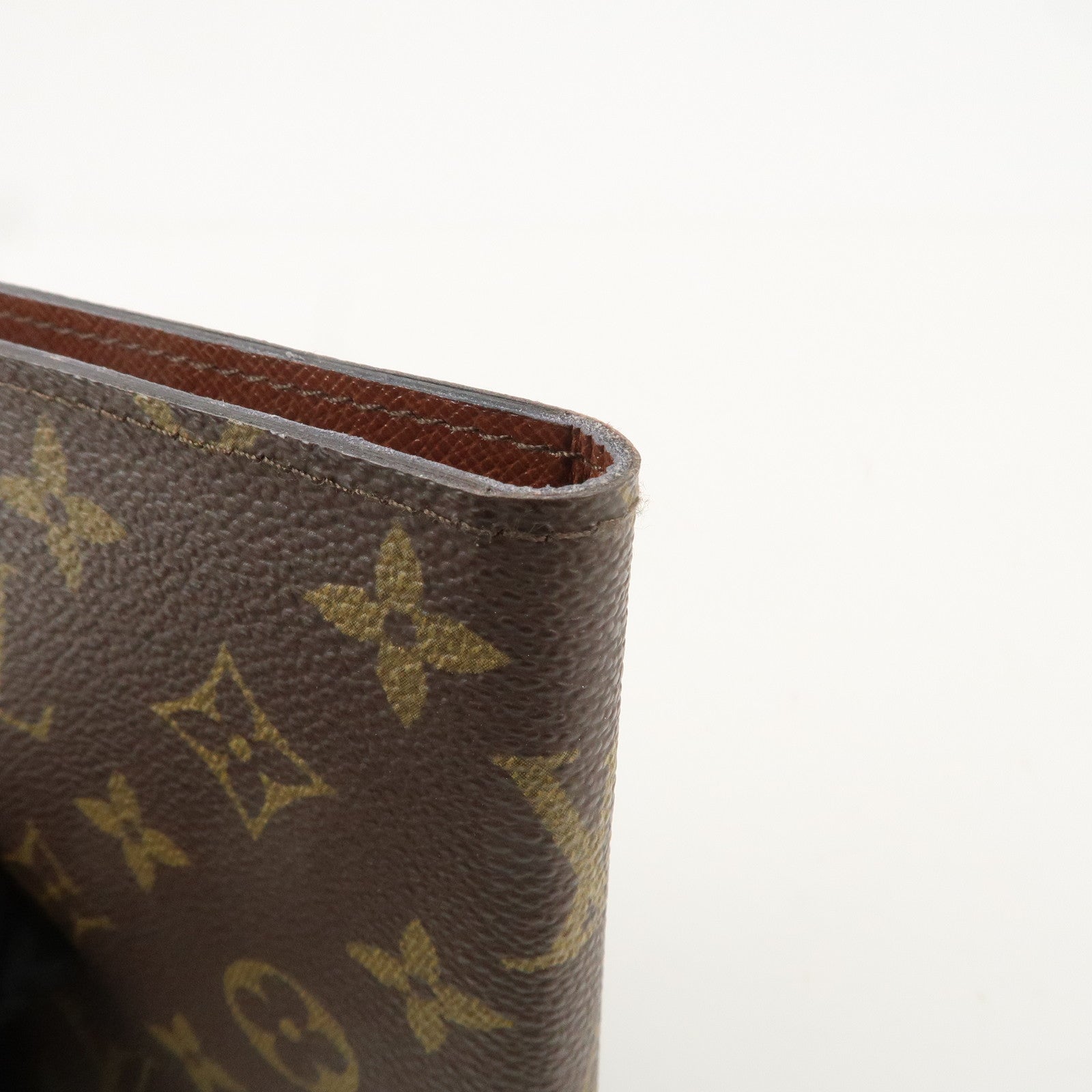 Louis Vuitton Monogram Pochette Photo Picture Holder Brown