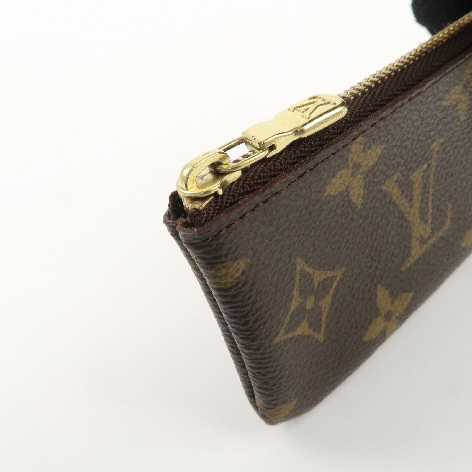 Louis Vuitton Monogram Pochette Cles Coin Case Key Case  M62650