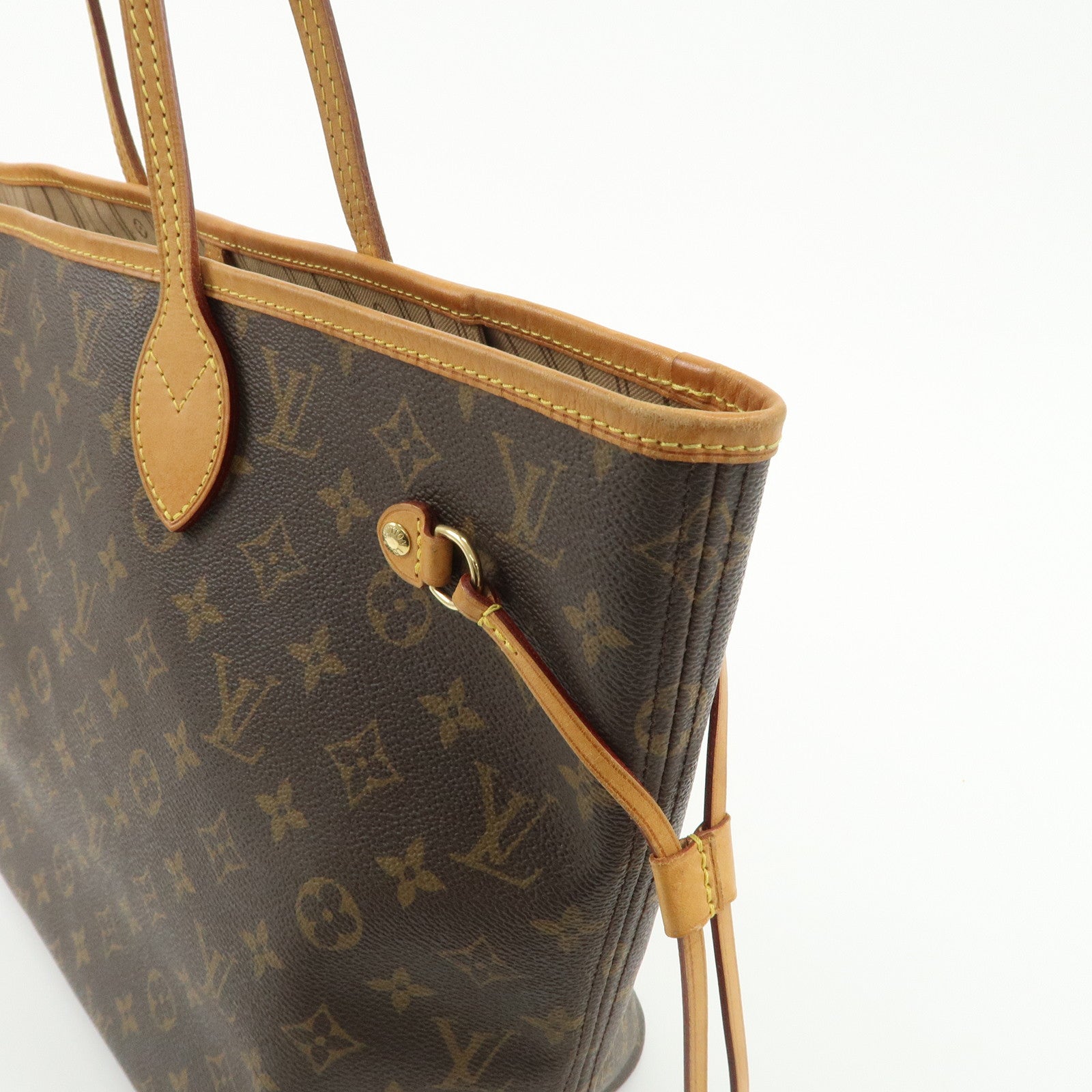 Louis Vuitton Monogram Neverfull MM Tote Bag Brown M40156 Used