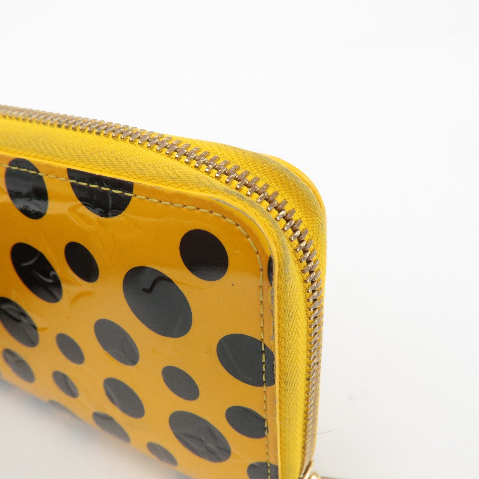 Louis Vuitton Vernis YayoiKusama Dots Infinity Zippy Wallet M91571 Used