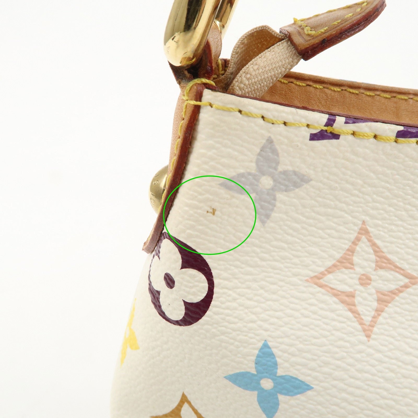 AuthLouis Vuitton Monogram Multicolor Eliza Shoulder Bag Blanc M40098