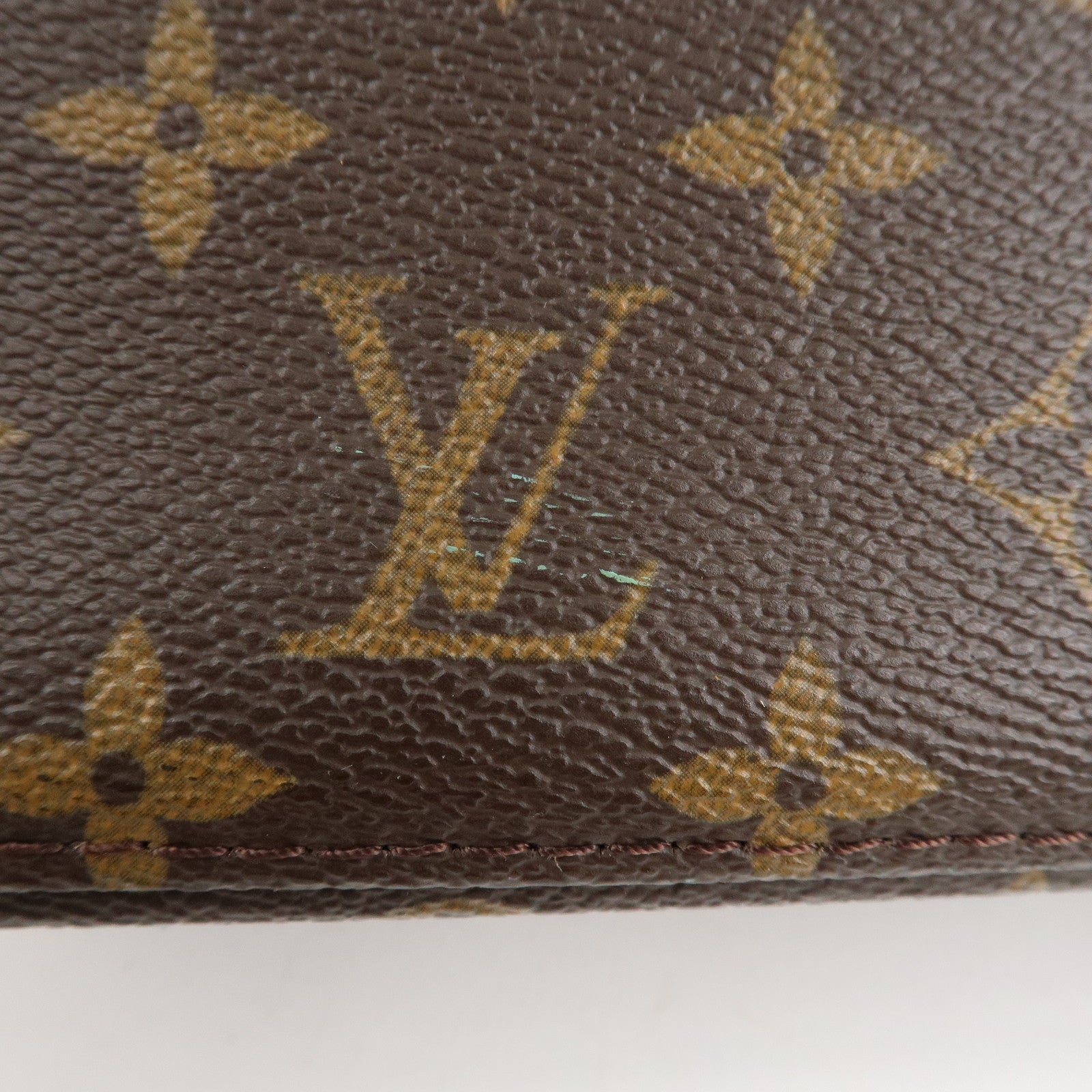 Louis Vuitton Monogram Luco Tote Bag Hand Bag Brown M51155 Used