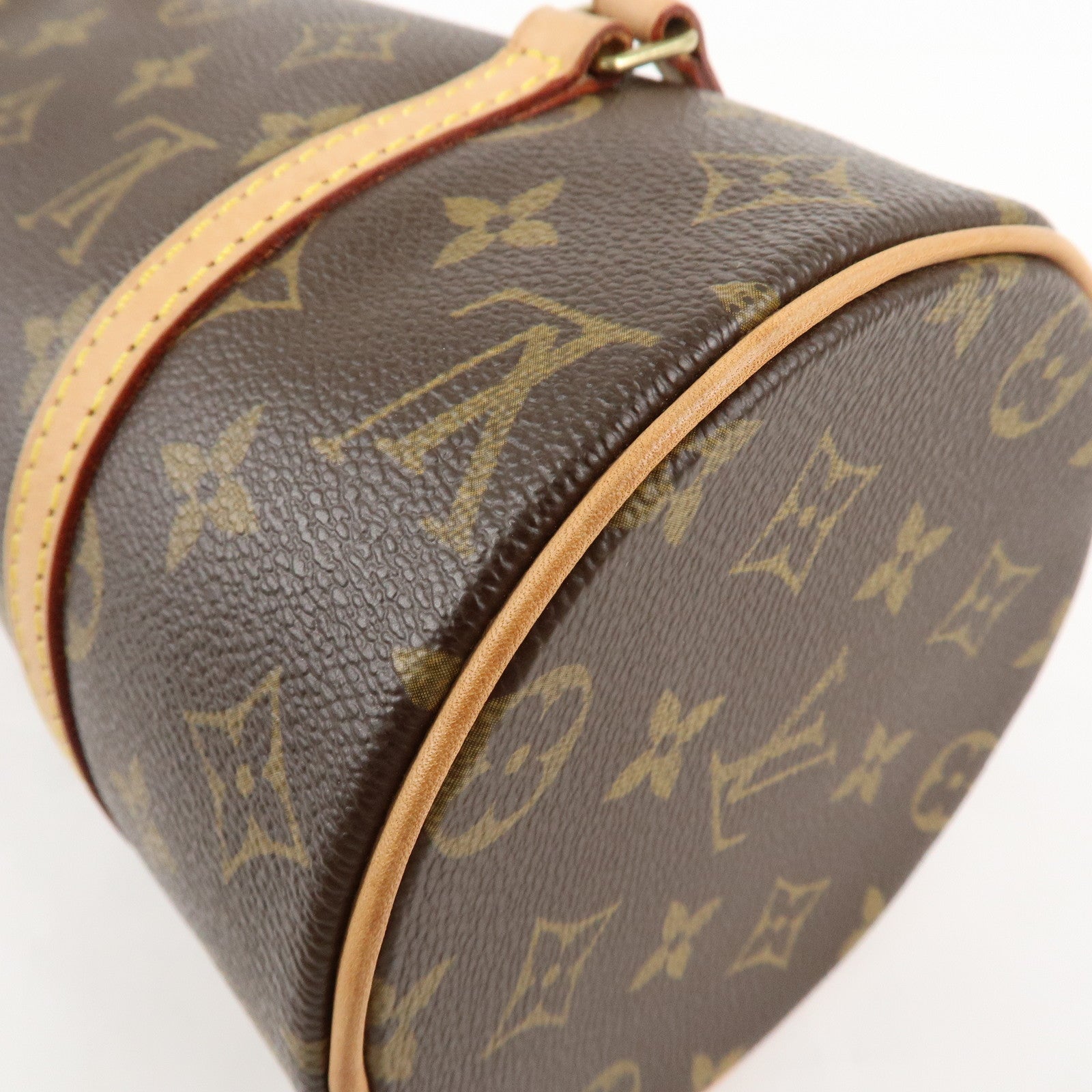 Louis Vuitton Monogram Papillon 26 Hand Bag New Style Brown M51386 Used